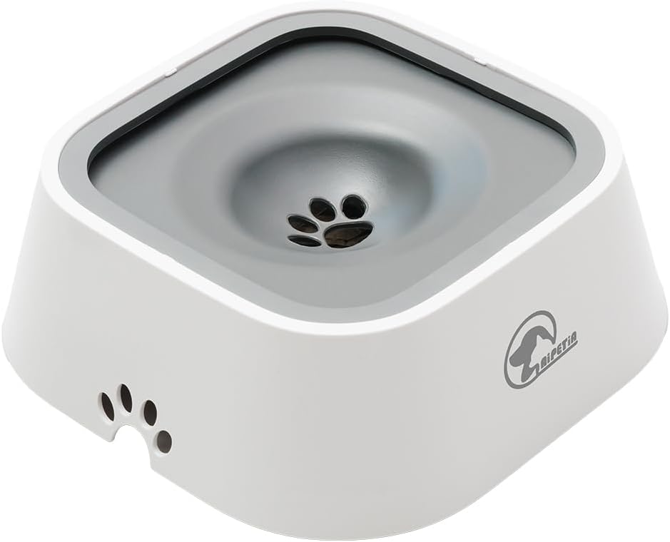 Detalle de アイメディア(Aimedia) ペット用給水器 1L 飛び散り防止・浮き板構造 犬猫兼用