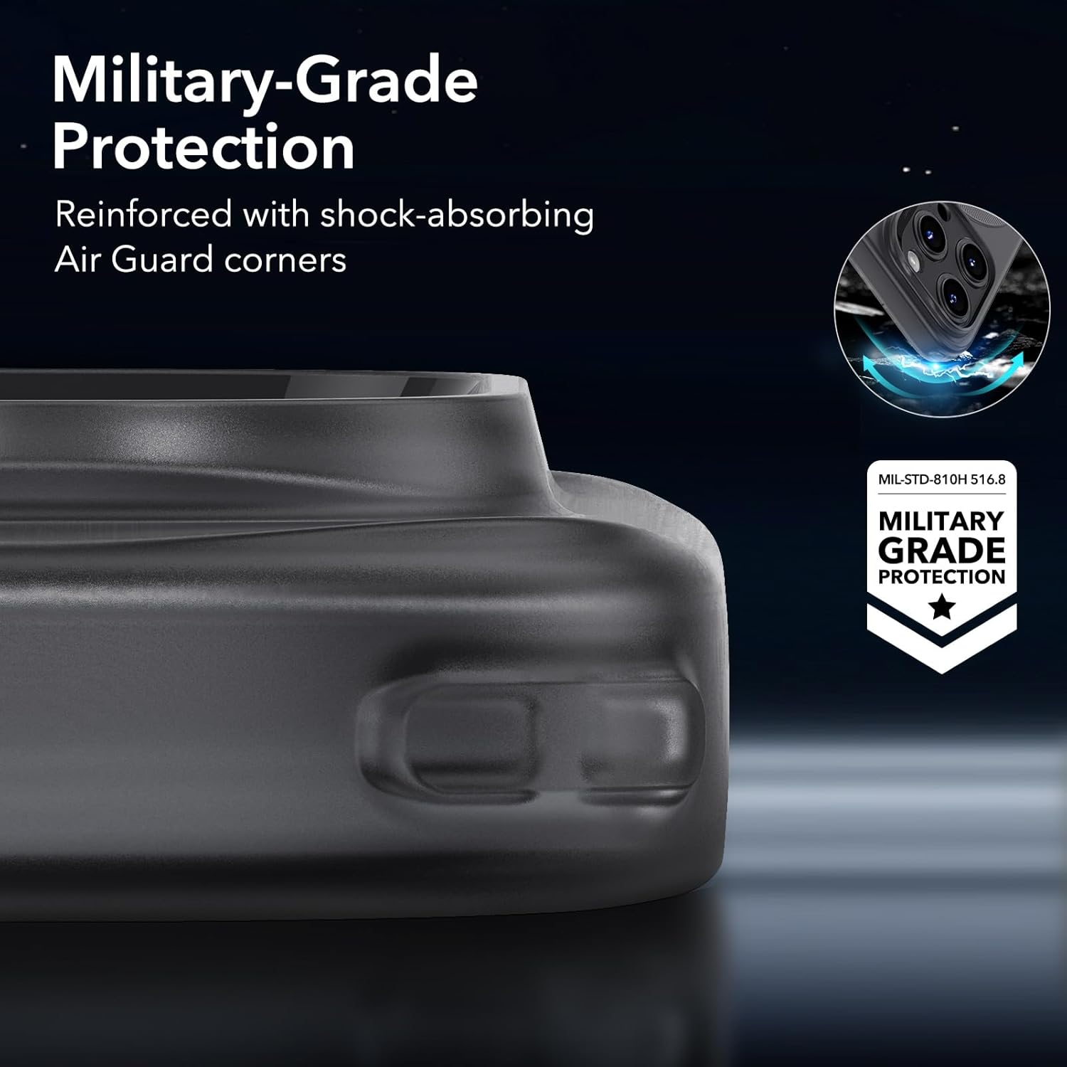 Thumbnail 5 de ESR Coque iPhone 15 Pro | MagSafe, Protection Militaire et Edge-Guard – Série Zero, Noir
