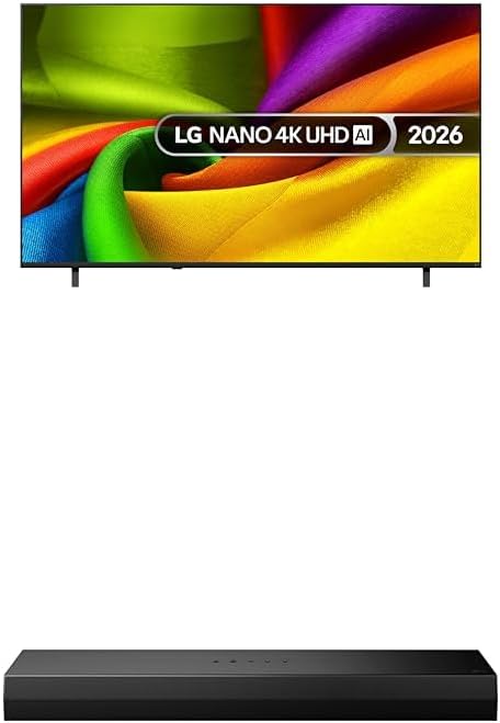 Detalle de LG 43NU850B6LA 43-Inch Nano AI 4K UHD Smart TV with US40T Soundbar (WOW Interface)