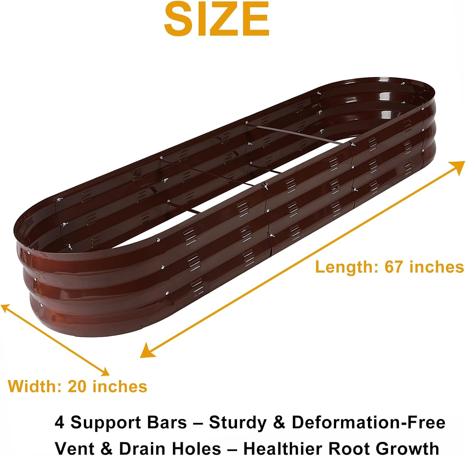 Detalle de GADI Raised Garden Bed, 67-Inch