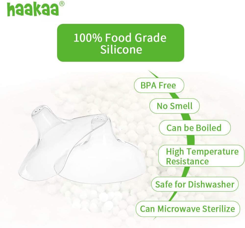 Thumbnail 2 de Haakaa Nippleshield lot de 2 protège-tétons en silicone pour allaitement (avec étui de transport ultra fin)