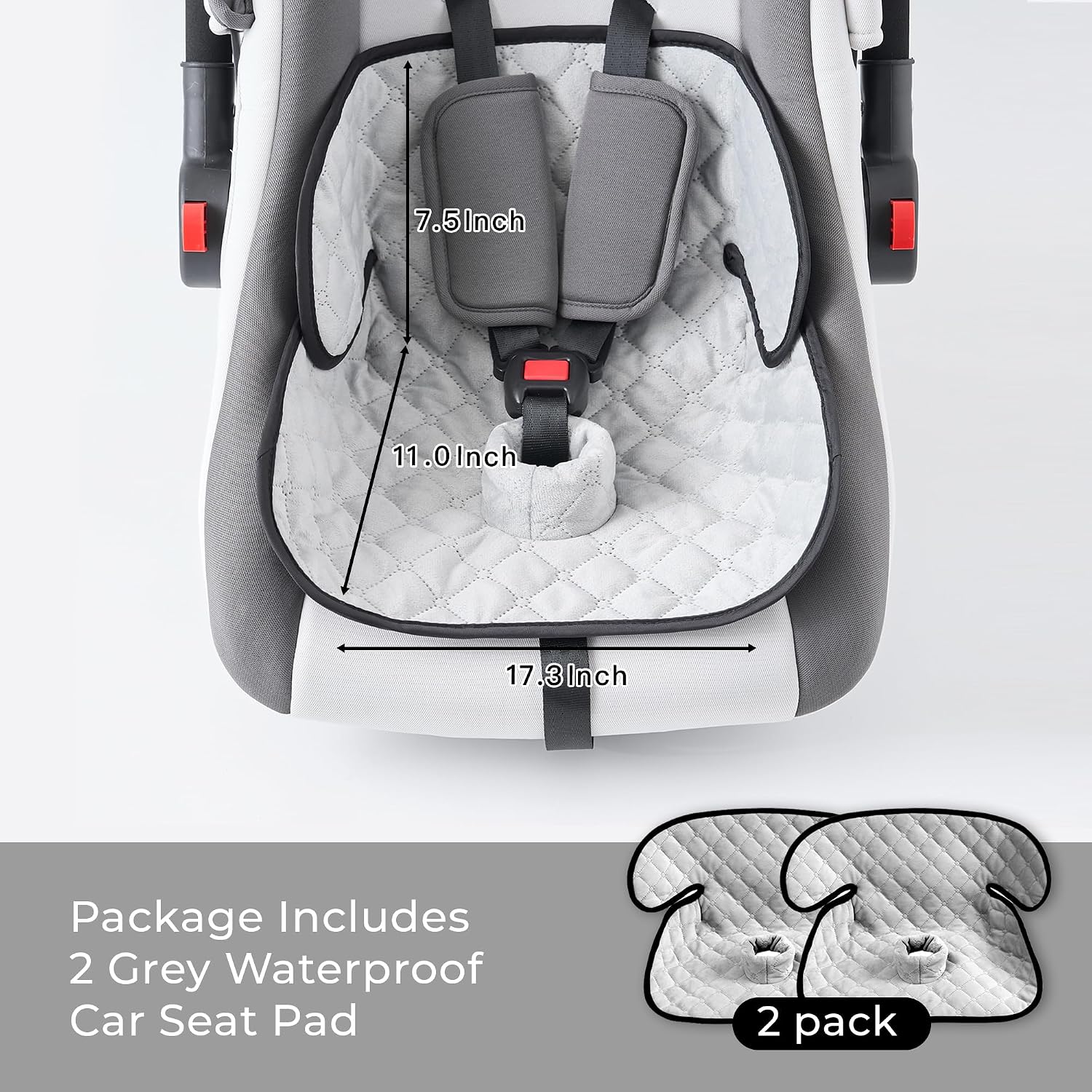 Thumbnail 4 de MOMSYLA 2-Pack Waterproof Piddle Pads for Car Seats and Potty Training
