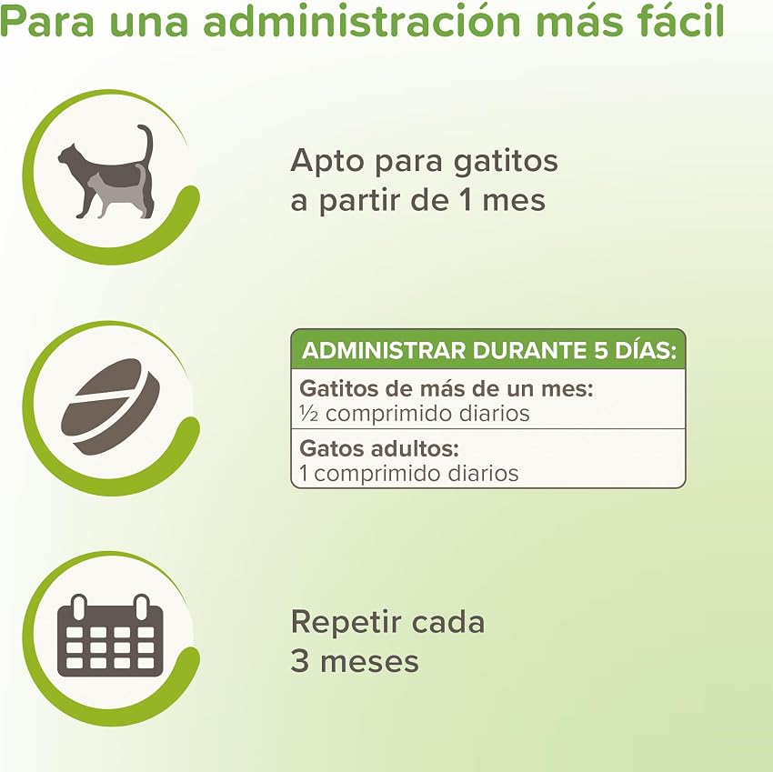 Detalle 2 de Beaphar VERMIpure Comprimidos Naturales para Gatos 🐱, 50 unidades
