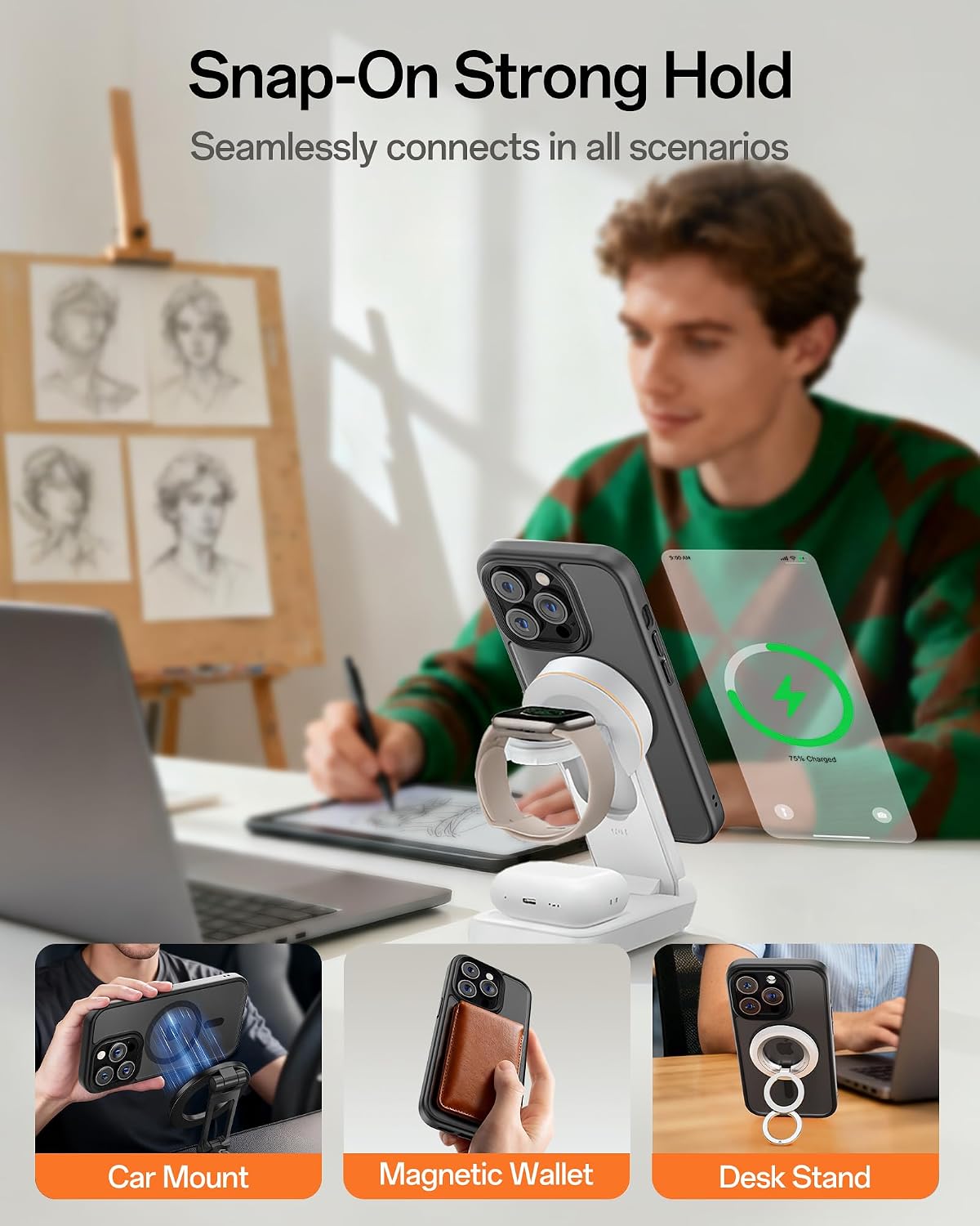 Thumbnail 3 de UNBREAKcable Magnetic for iPhone 15 Pro Case