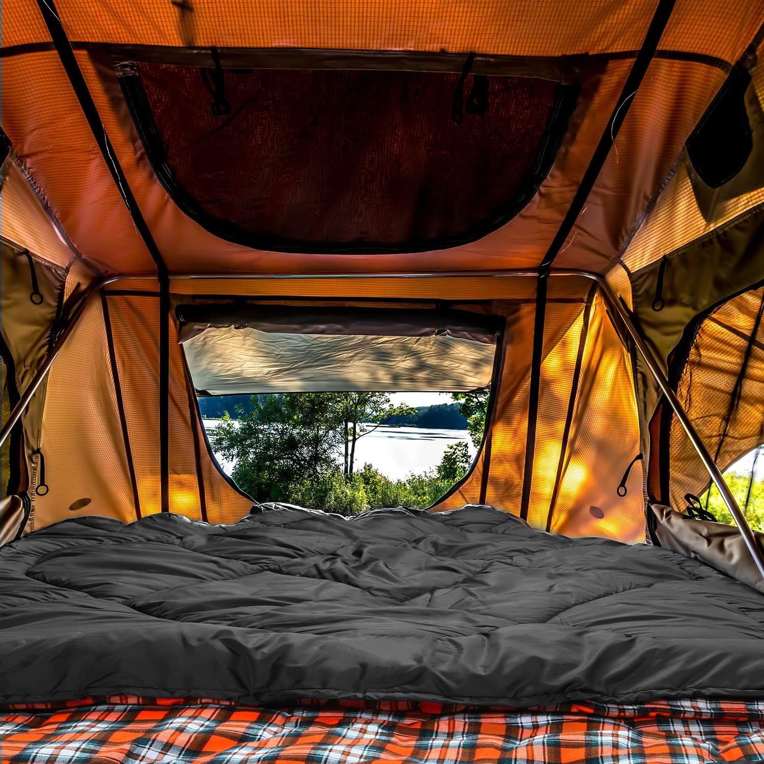 Thumbnail 1 de Mcota Winter 0 Degree Double Sleeping Bag - Double Wide Queen (2 Person) with 100% Cotton Flannel Lining