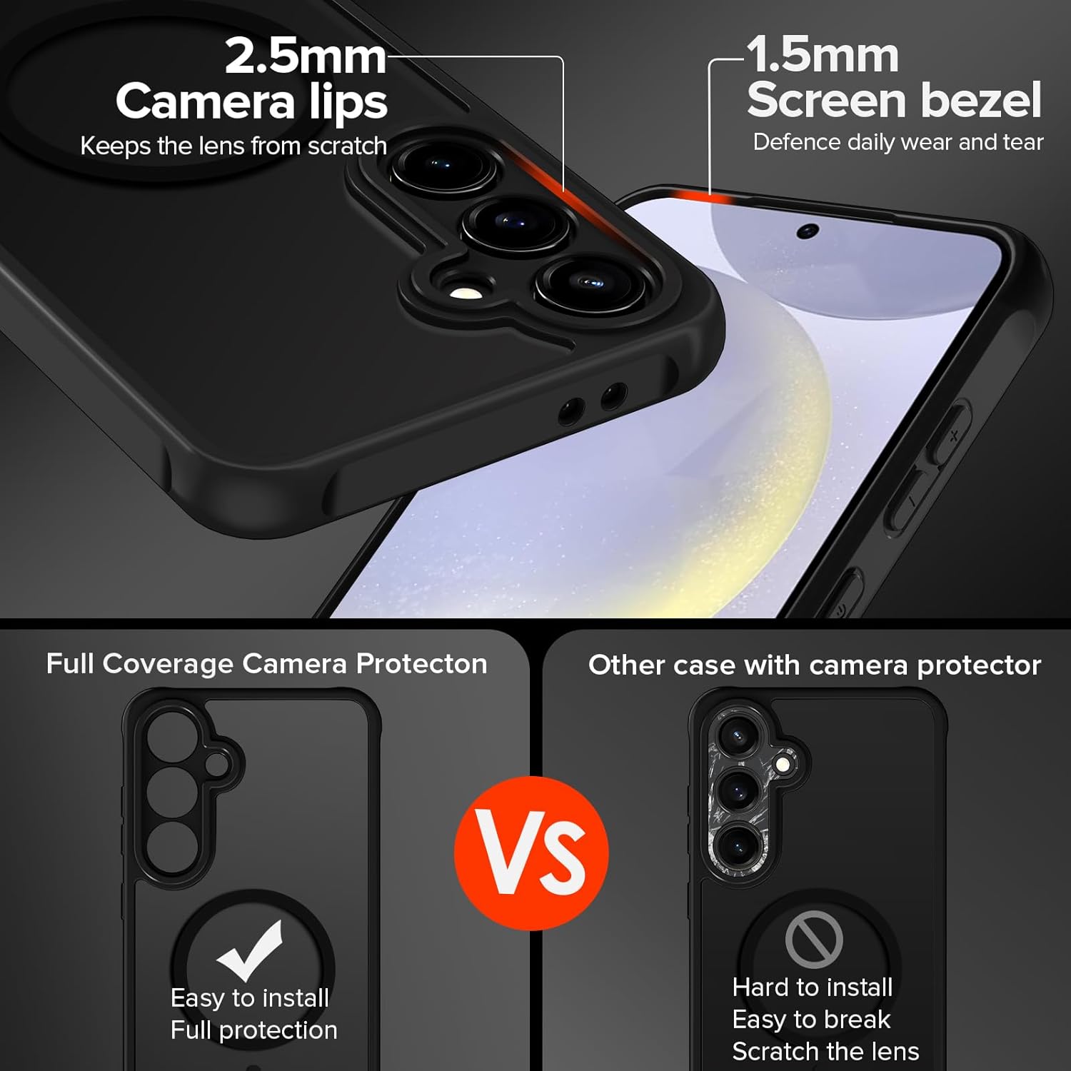 Thumbnail 4 de iVoler Cover Magnetica per Samsung Galaxy S24/S25 5G con Pellicola Vetro Temperato e Custodia Traslucida Opaca