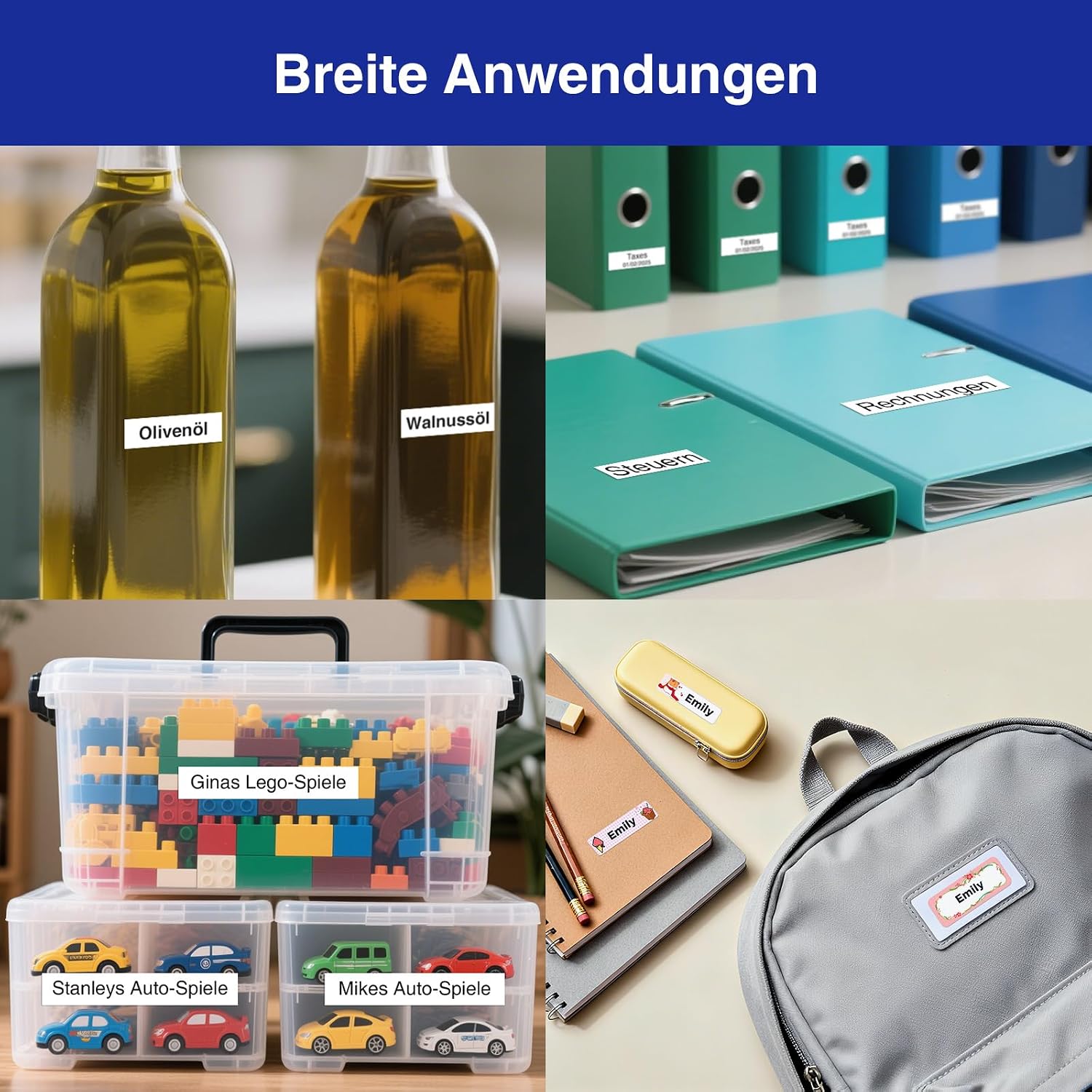 Detalle de SUPVAN E11 Etikettendrucker QWERTZ für Büro & Schule 🖨