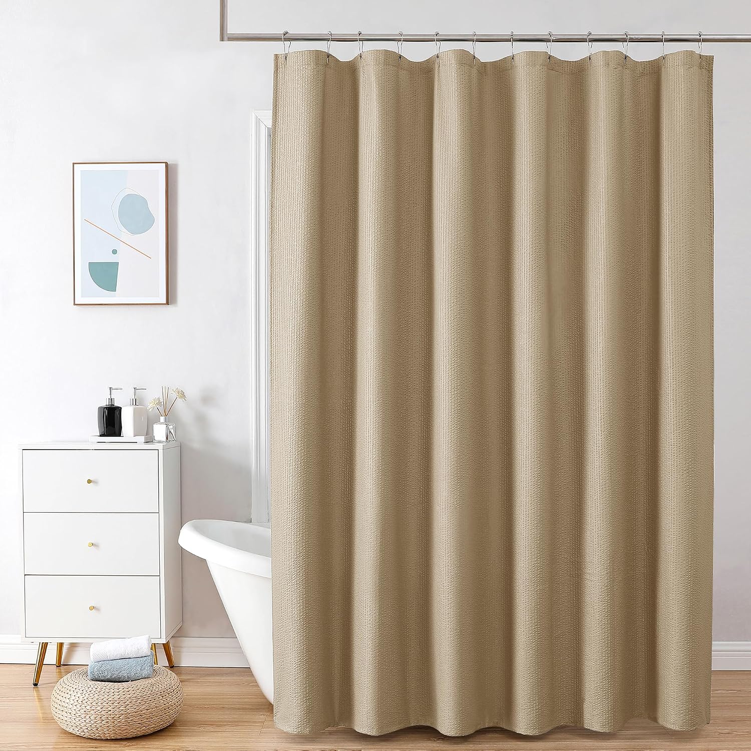 Detalle de OVZME Shower Curtain, 100% Polyester