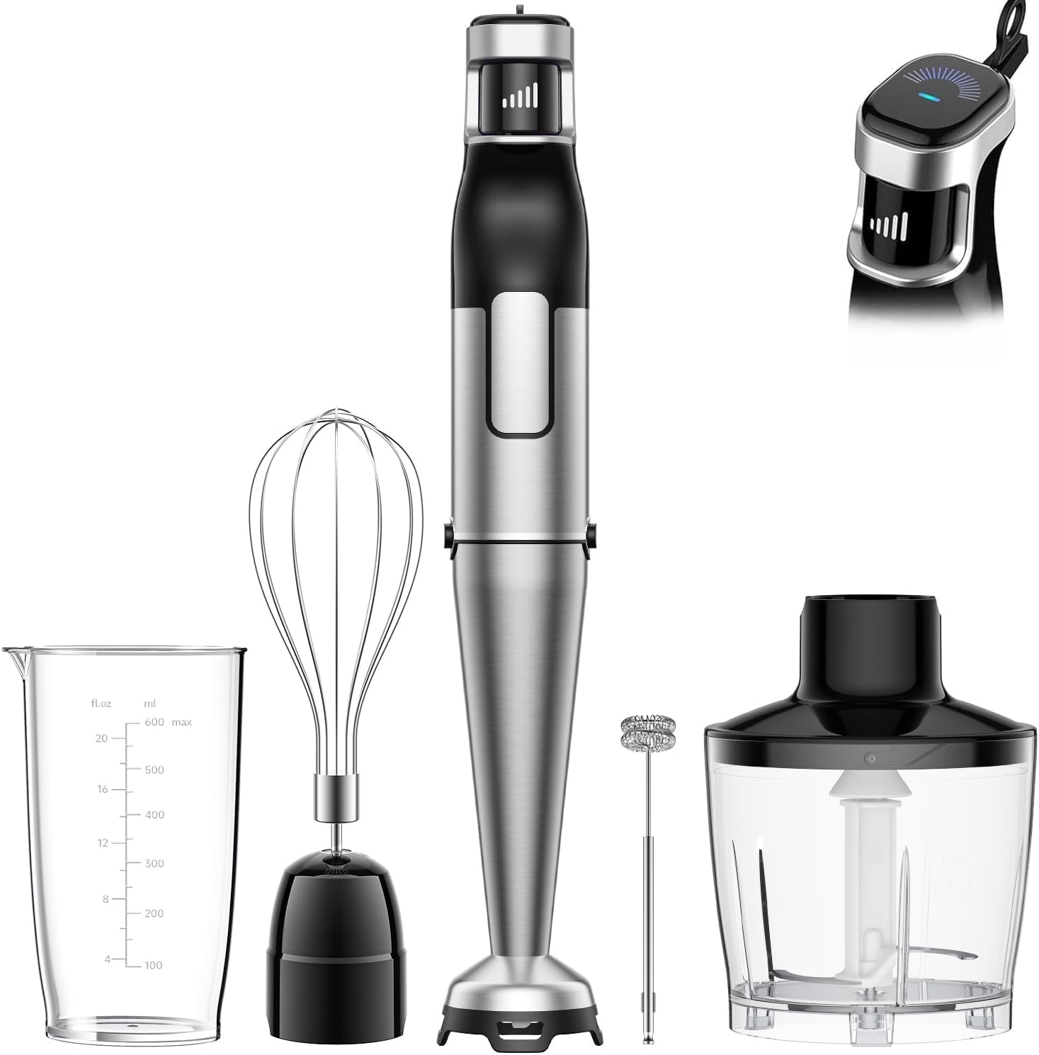 Detalle de BESROY Stabmixer Set 5 in 1 1100 W