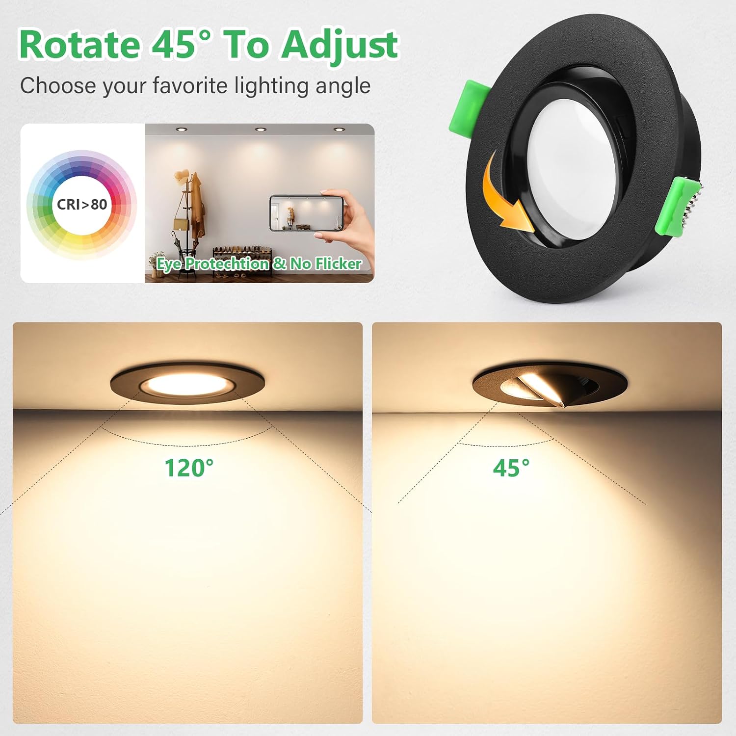 Detalle 1 de GeyouLux LED Einbaustrahler 5 W 600 lm 230V