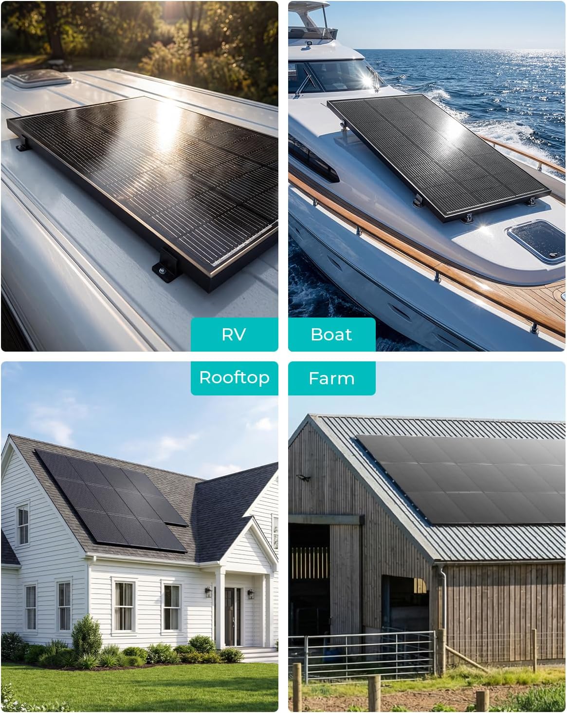 Thumbnail 6 de ECOBOSS 100W Solar Panel (16BB N-Type, 12V) – High Efficiency, Durable Mono Module
