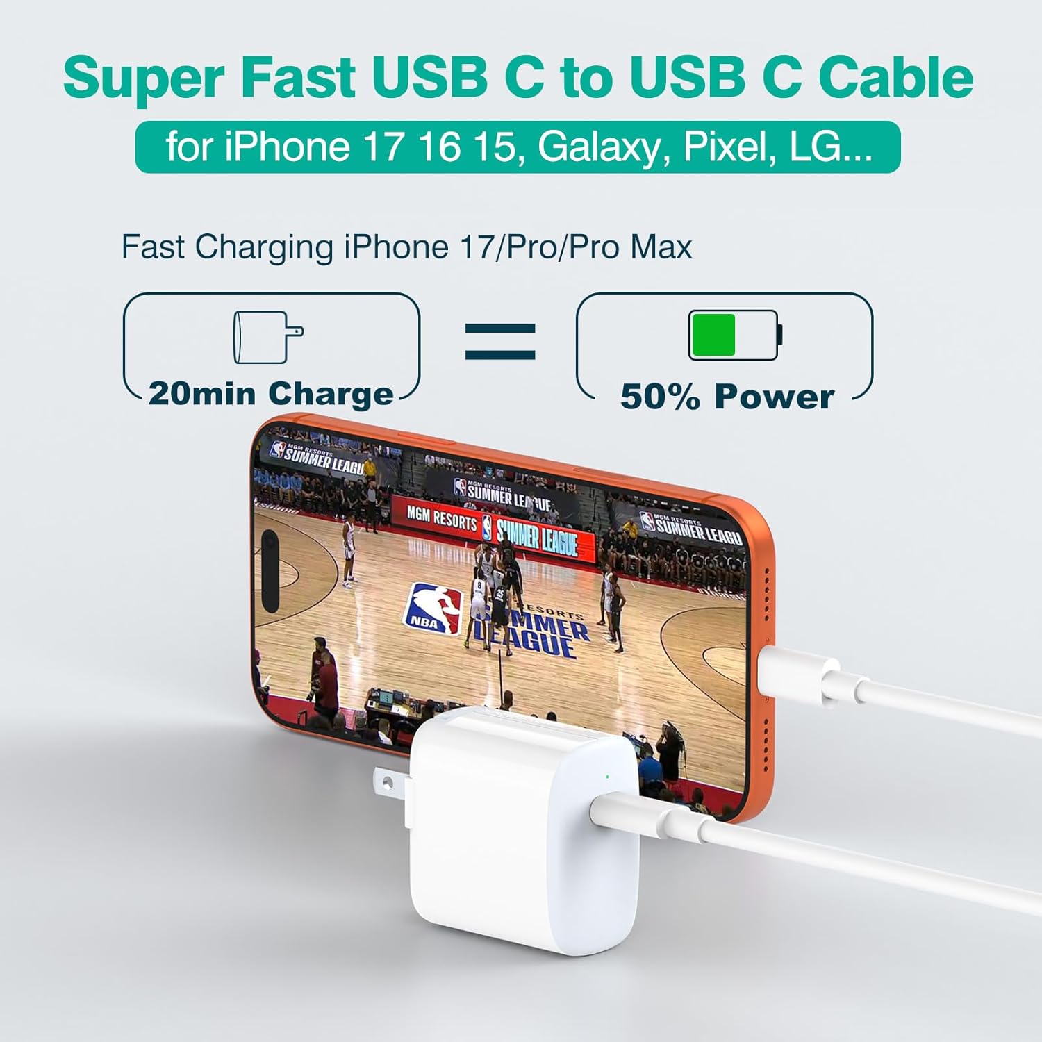 Thumbnail 4 de IFEART USB C Cable 6.6 ft