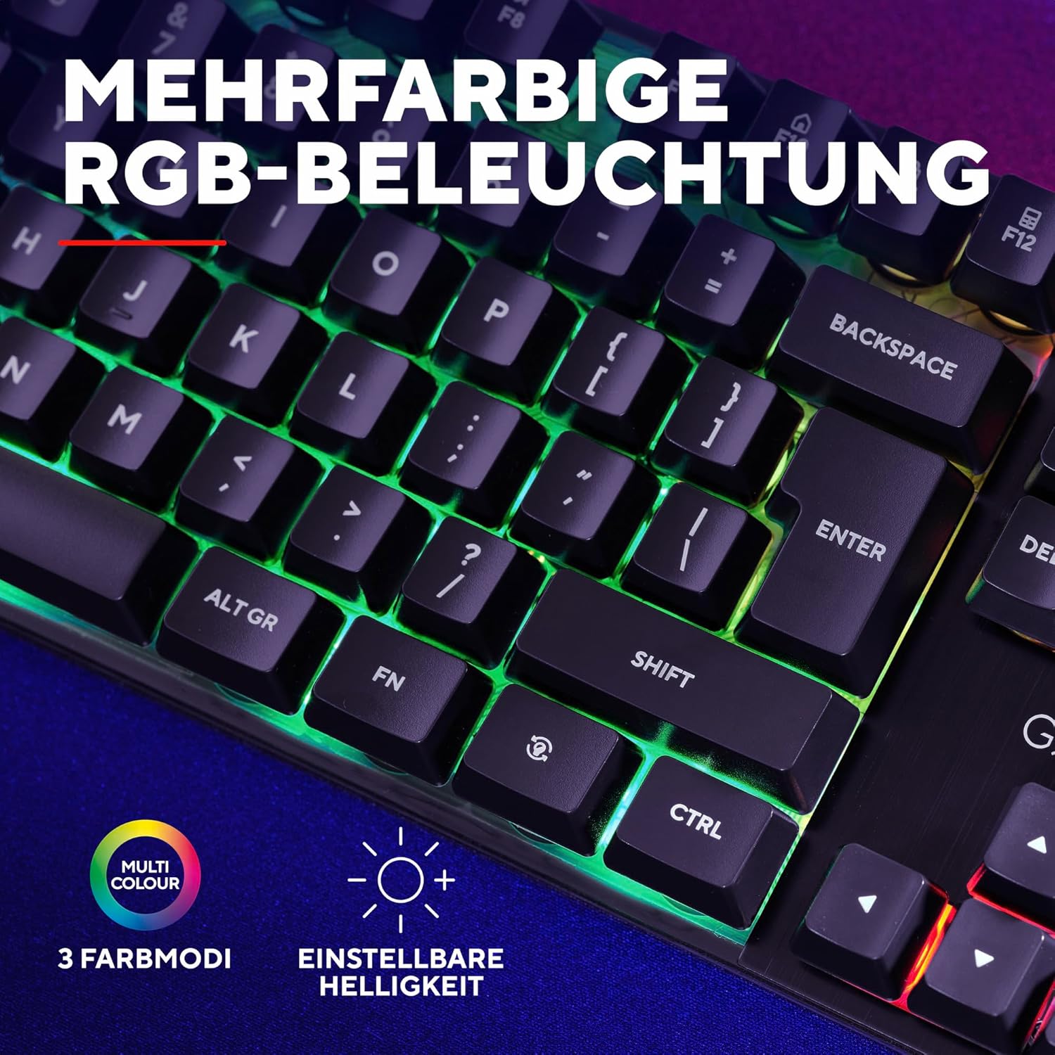 Thumbnail 3 de Trust Gaming GXT 835 Azor Tastatur mit Beleuchtung