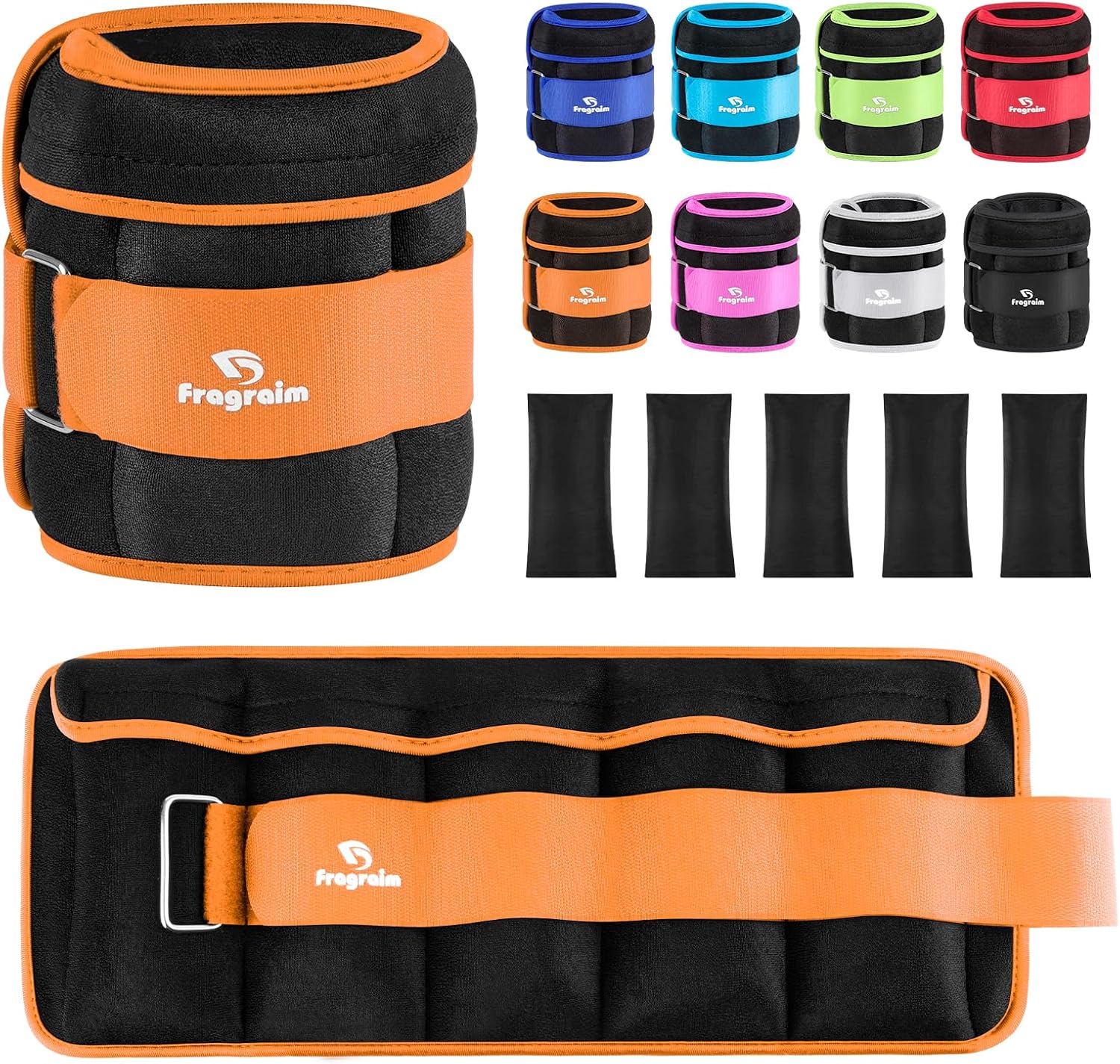 Thumbnail 6 de Fragraim Adjustable Ankle Weights (Pair) with Removable Weight, 1–20 lb Options