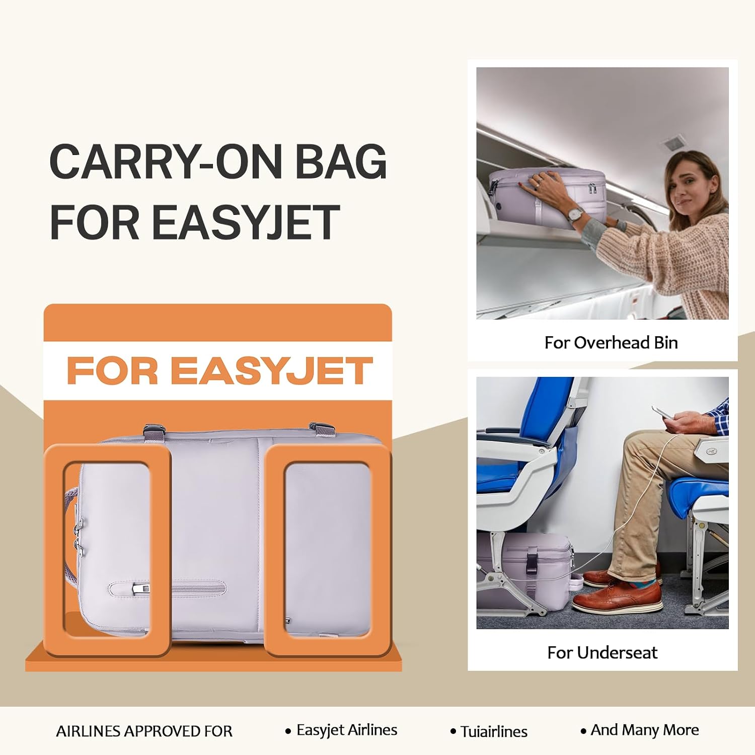 Detalle 2 de Xkdoai cabin bag 45x36x20 underseat
