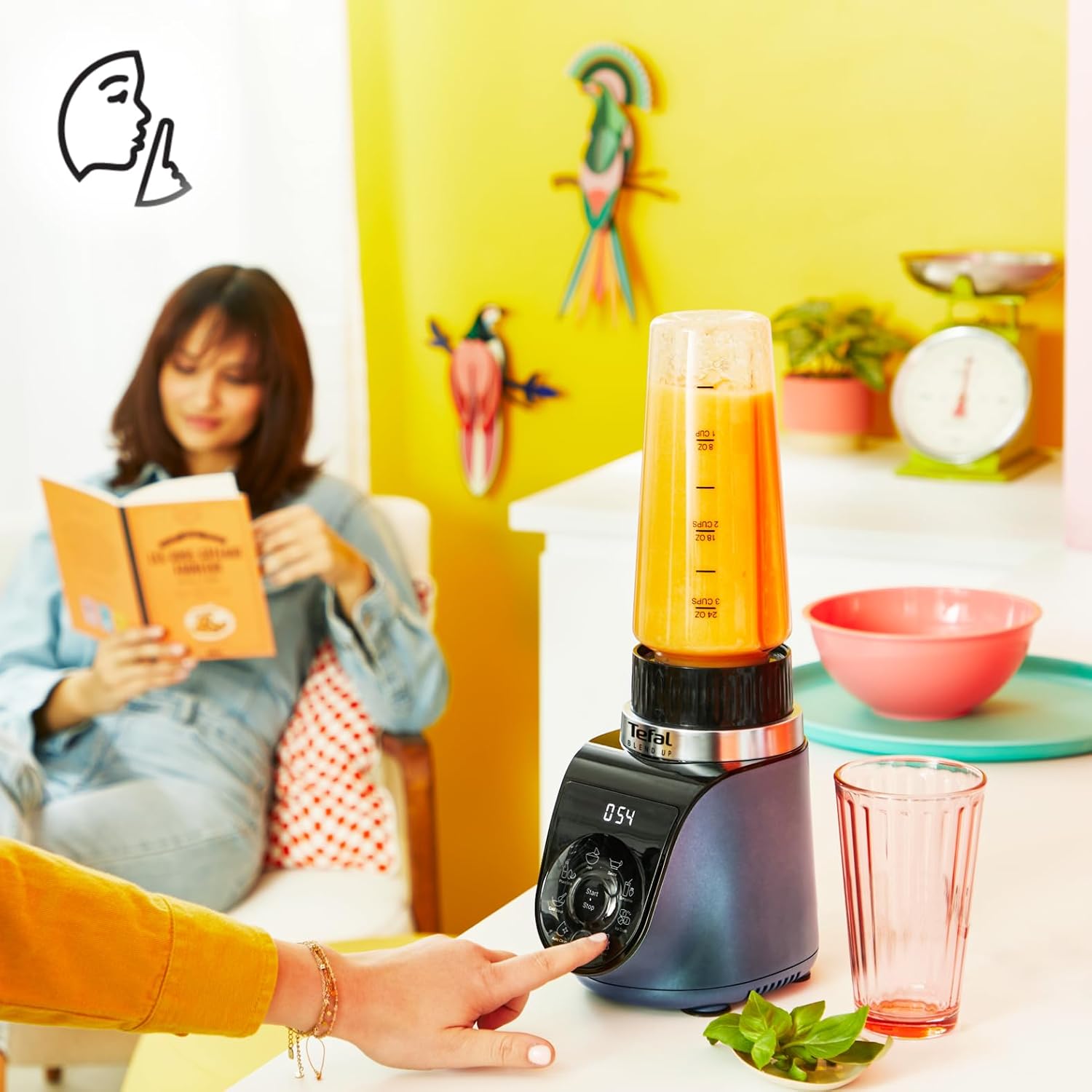 Detalle de Tefal Blend Up BL19H4 blender, 1.000 W, ijscrushfunctie en 700 ml