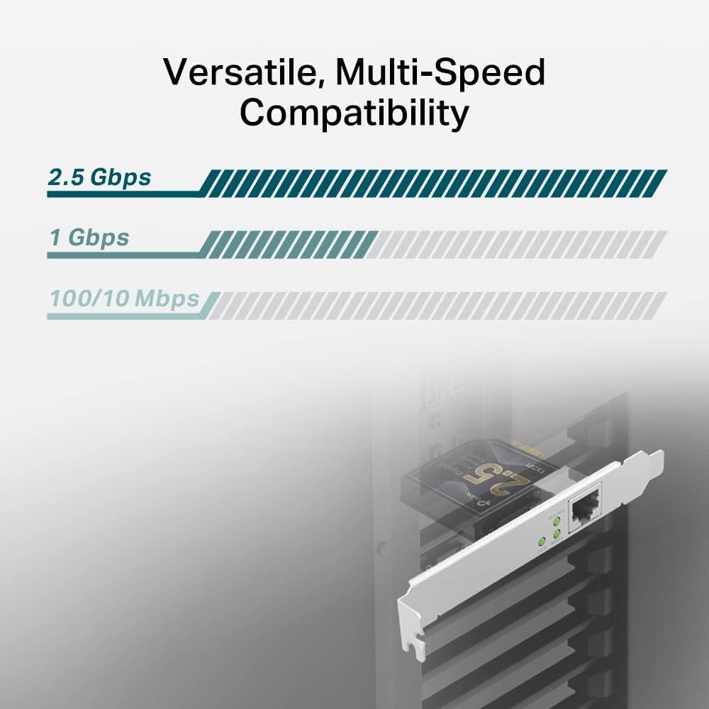 Thumbnail 2 de TP-Link TX201 2.5GB PCIe Network Card (2.5G Base-T) — PCIe to 2.5 Gigabit Ethernet Adapter