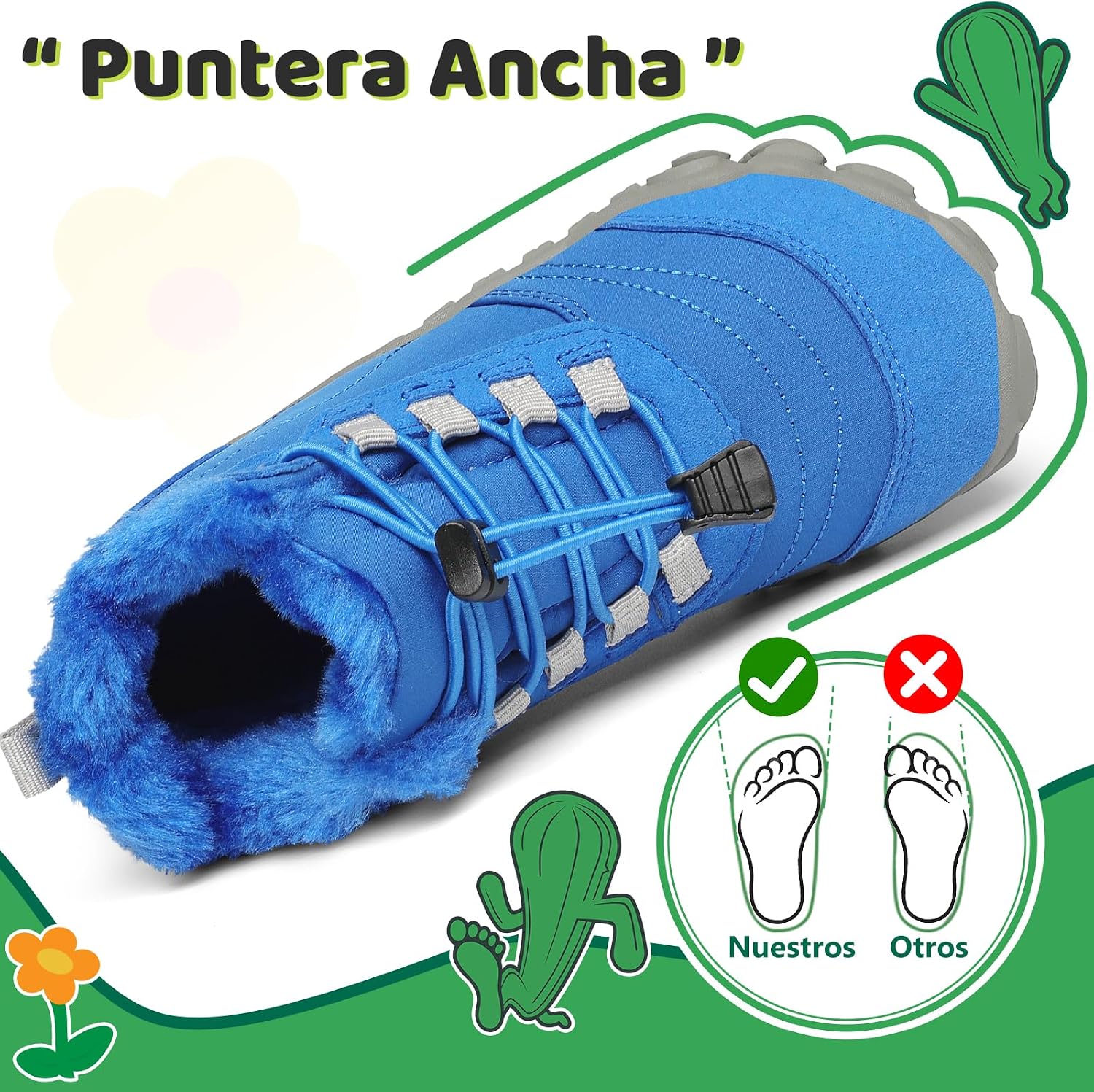 Detalle de SAGUARO Will Ⅰ botas barefoot niños 25-36