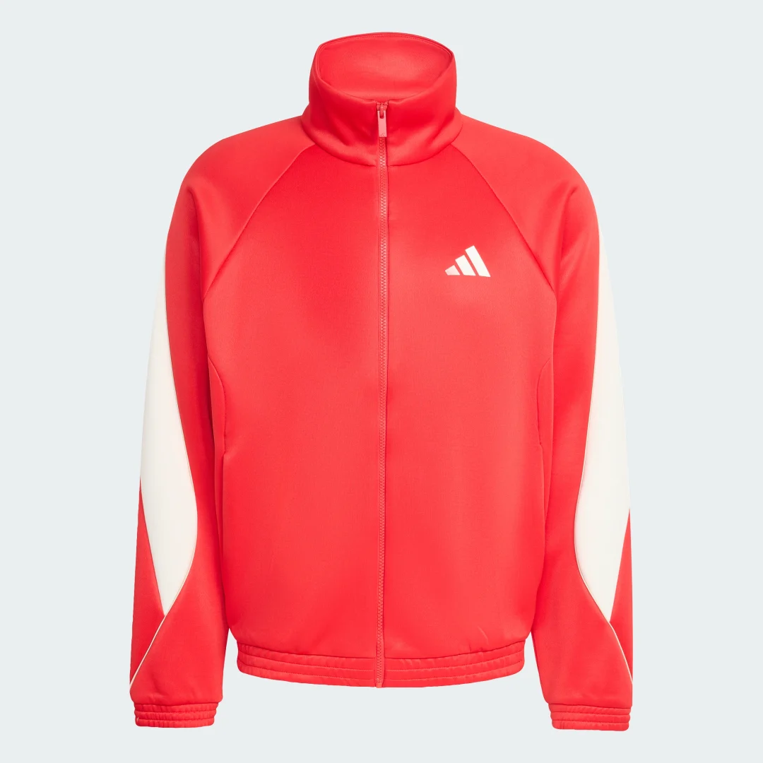 Detalle 2 de Sudadera Stadium de Adidas Rojo