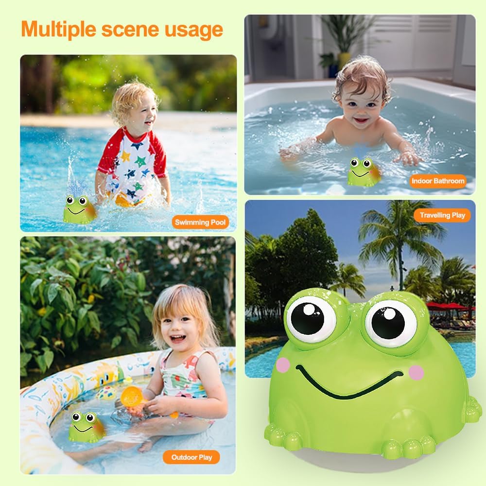 Thumbnail 3 de VViN Baby Bath Toys: Sensory Light-Up Frog Bath Toy