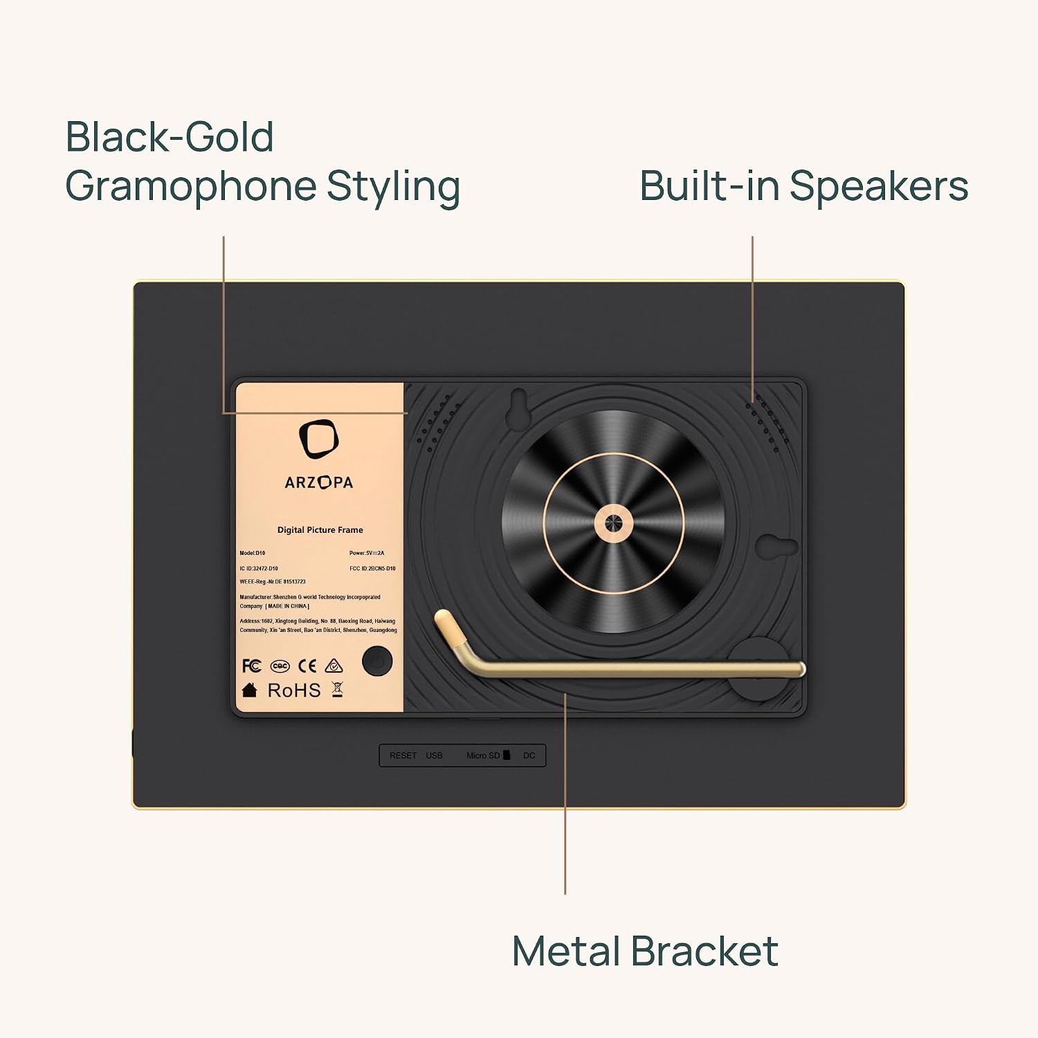 Thumbnail 6 de ARZOPA D10 10.1" HD Picture Frame