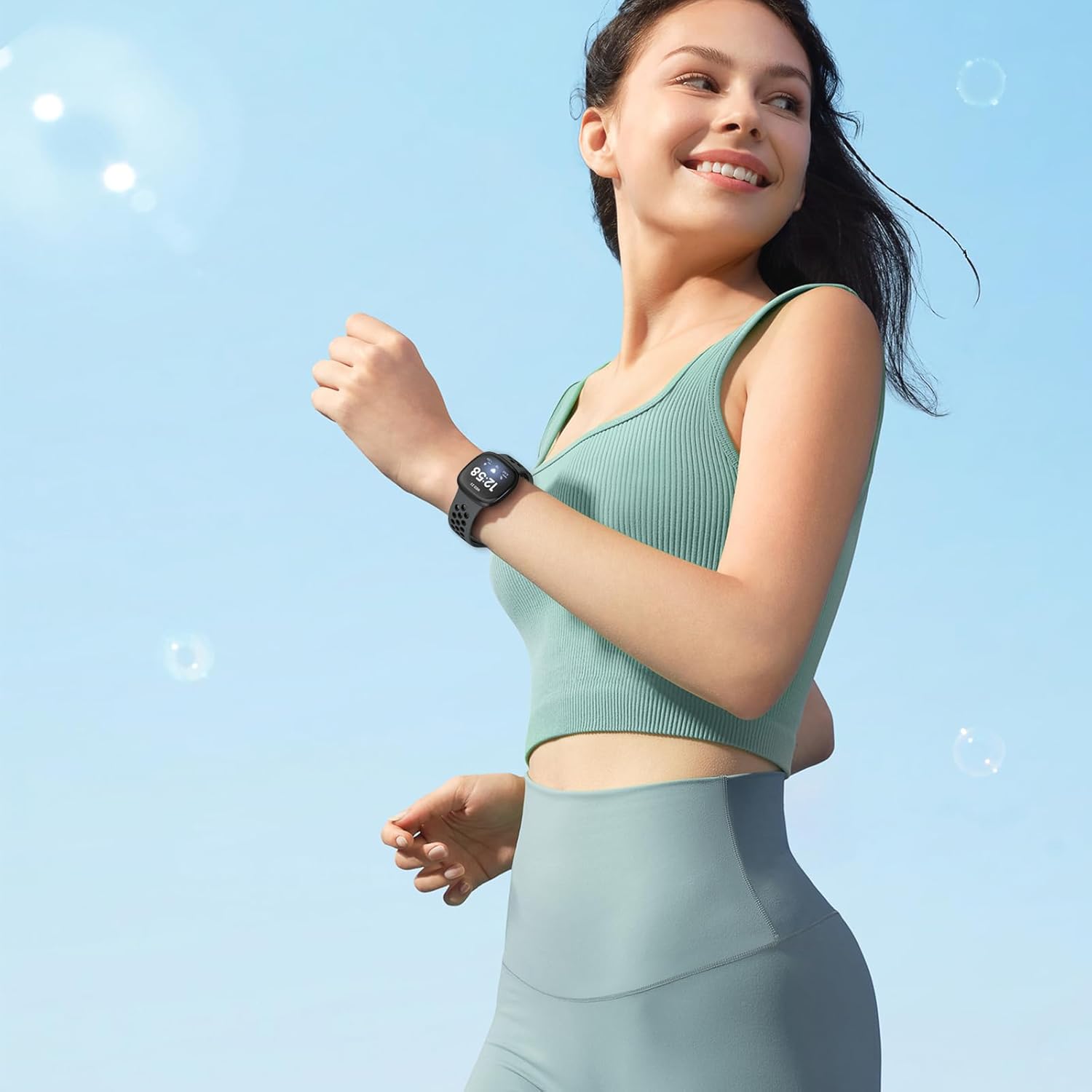Thumbnail 6 de Yoohoo Silicone Bands for Fitbit Versa 3 4 Sense