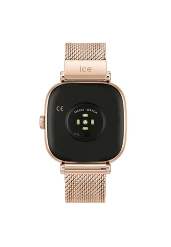 Detalle 2 de ICE-WATCH Ice smart 2.0 Rose-Gold Milanese – Quadratische Smartwatch in Roségold mit Edelstahlarmband