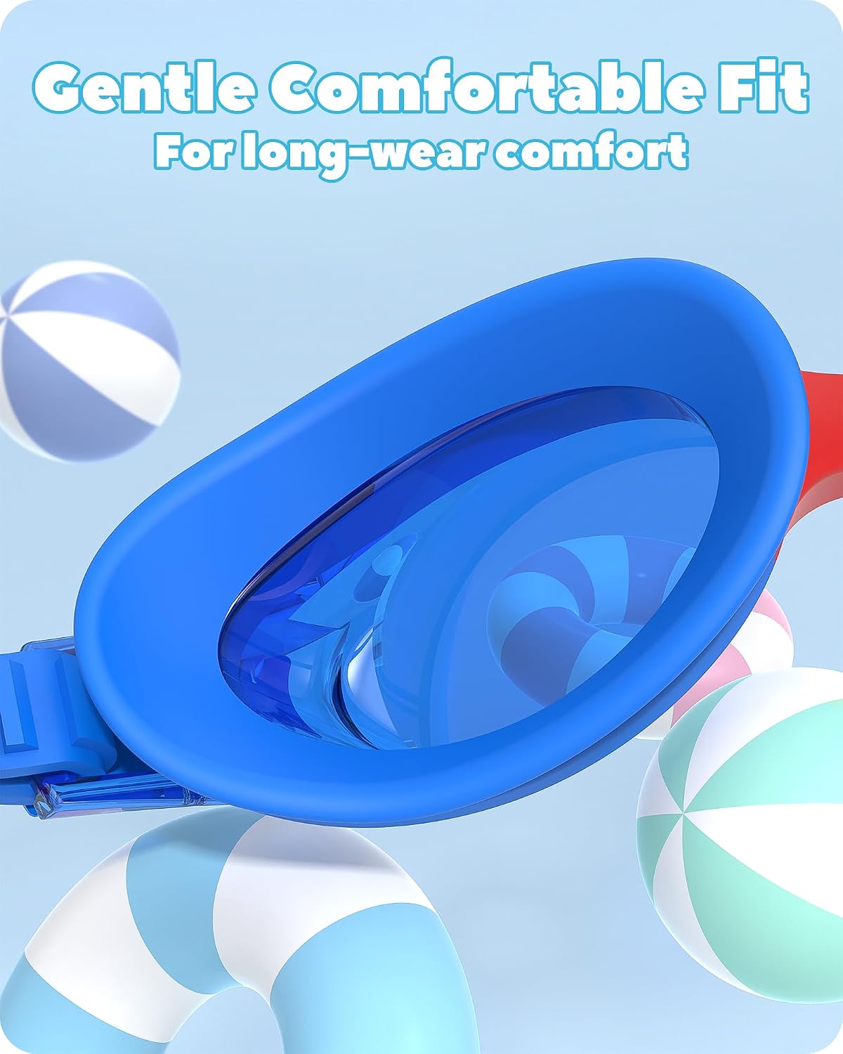 Detalle de Findway Kids Swimming Goggles: Leakproof, Anti‑Fog Swim Goggles for 3–14 Years
