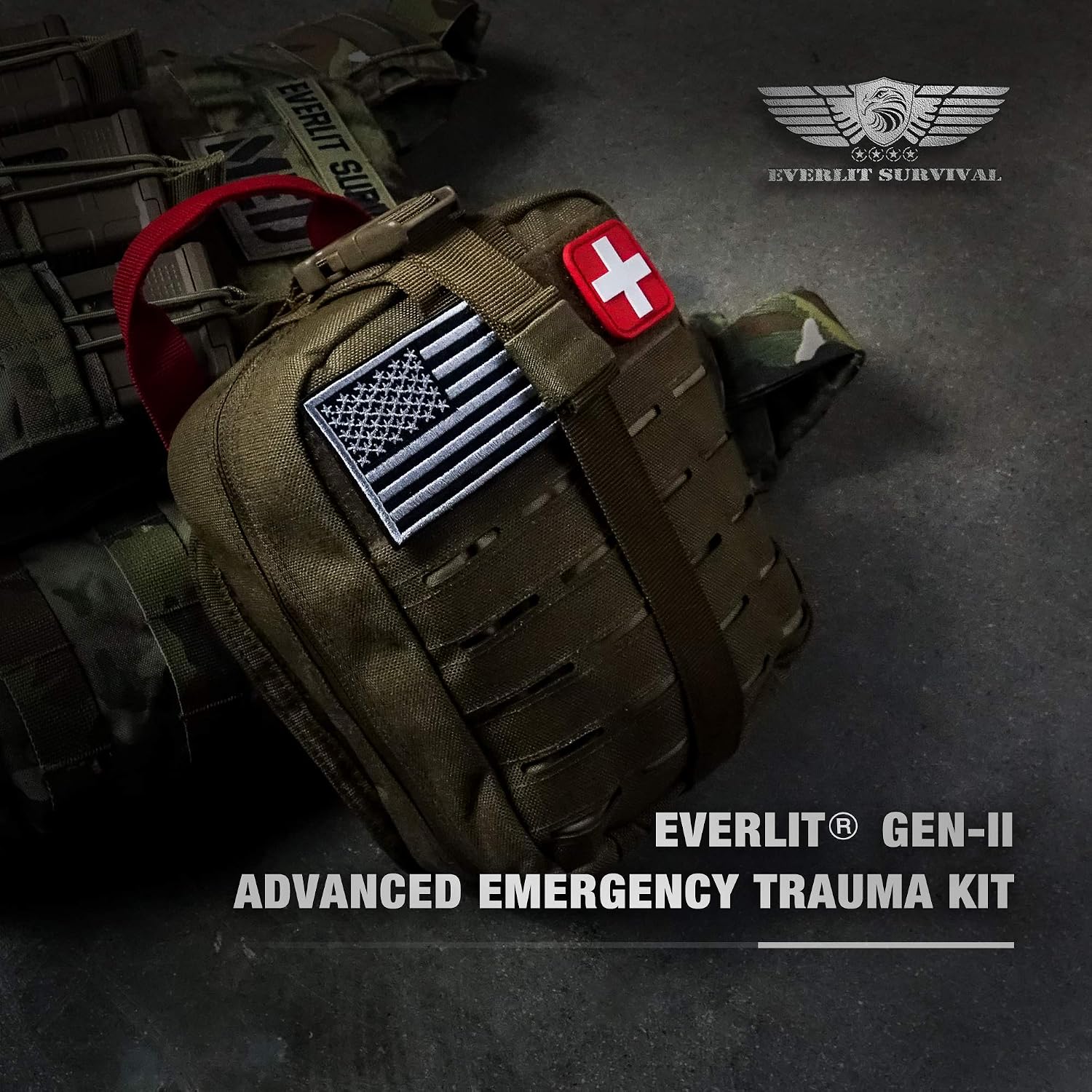 Detalle de EVERLIT Advanced Trauma Kit with CAT GEN-7 Tourniquet and 36-Inch Splint