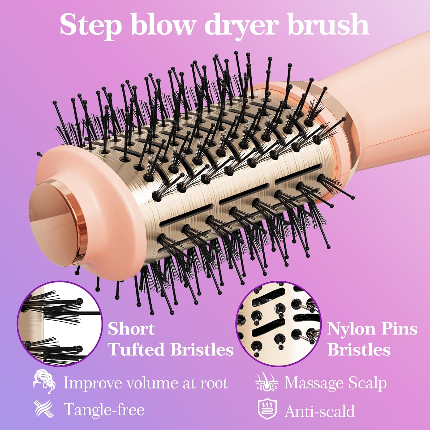 Thumbnail 5 de Voseki 4-in-1 Hair Dryer Brush โ Mini Oval Hot Air Brush ๐