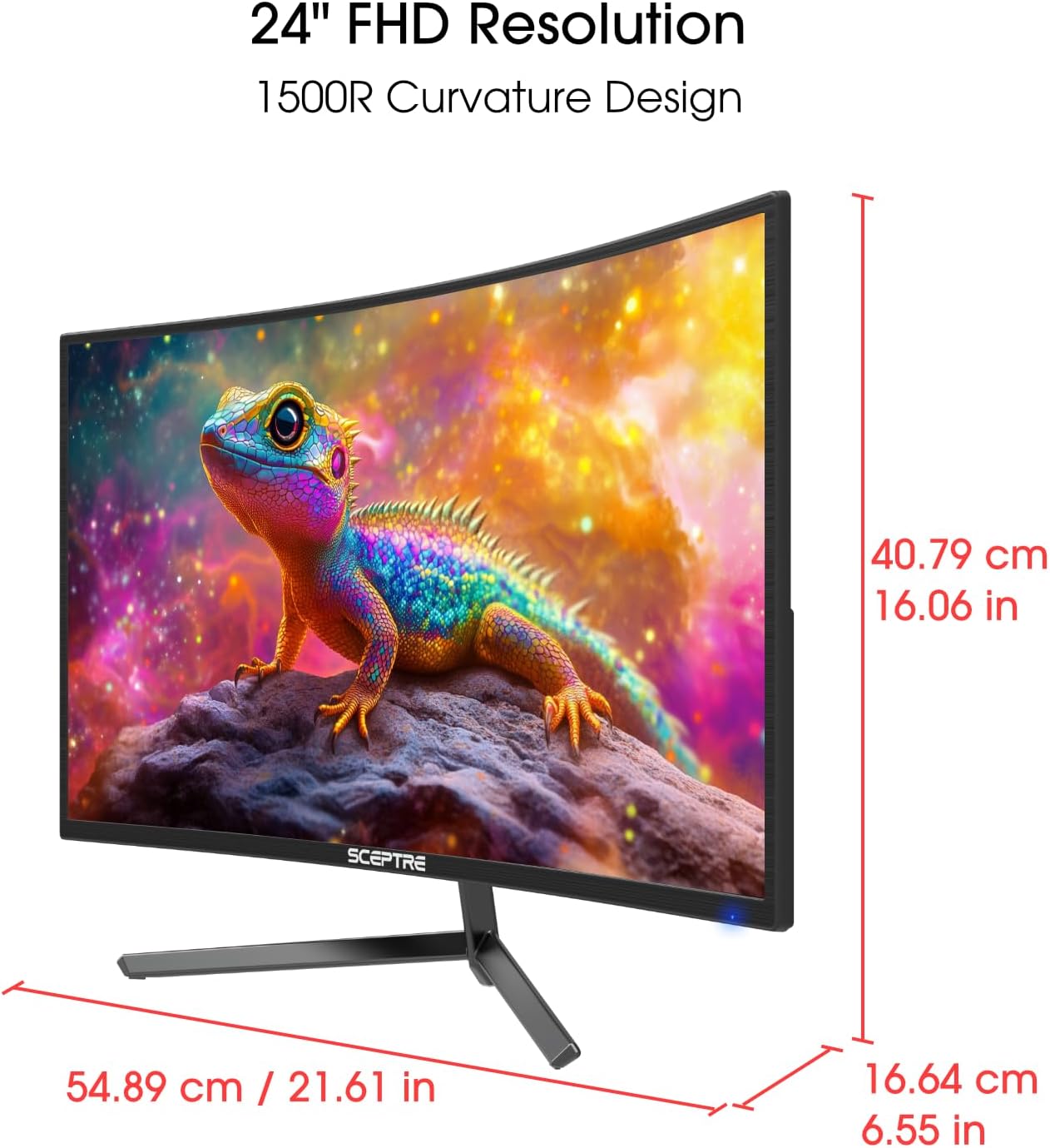 Thumbnail 3 de Sceptre C248B-FWT168 24-Inch Curved Gaming Monitor