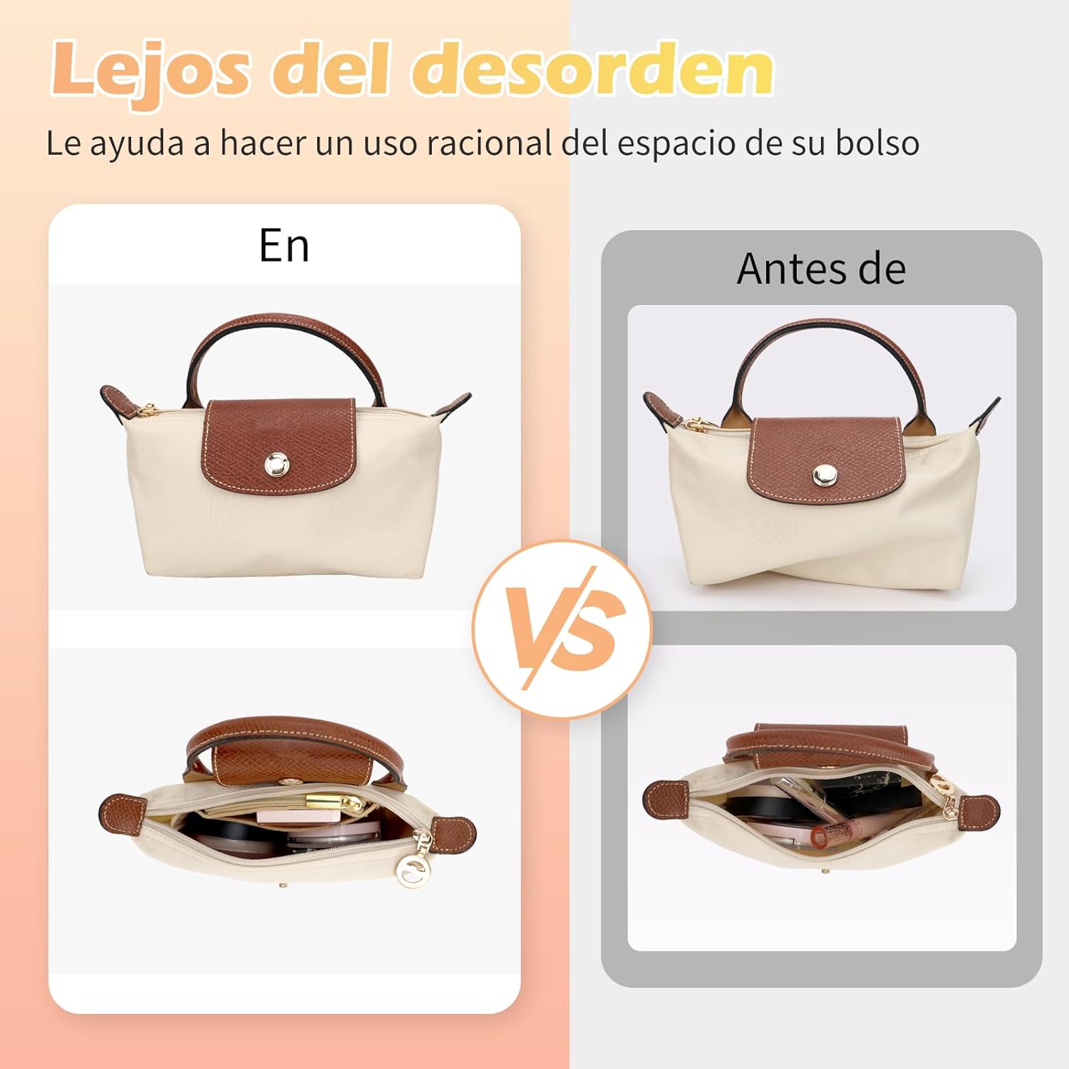 Detalle 2 de GADITIEK Correa y Organizador para Longchamp 16,5 cm