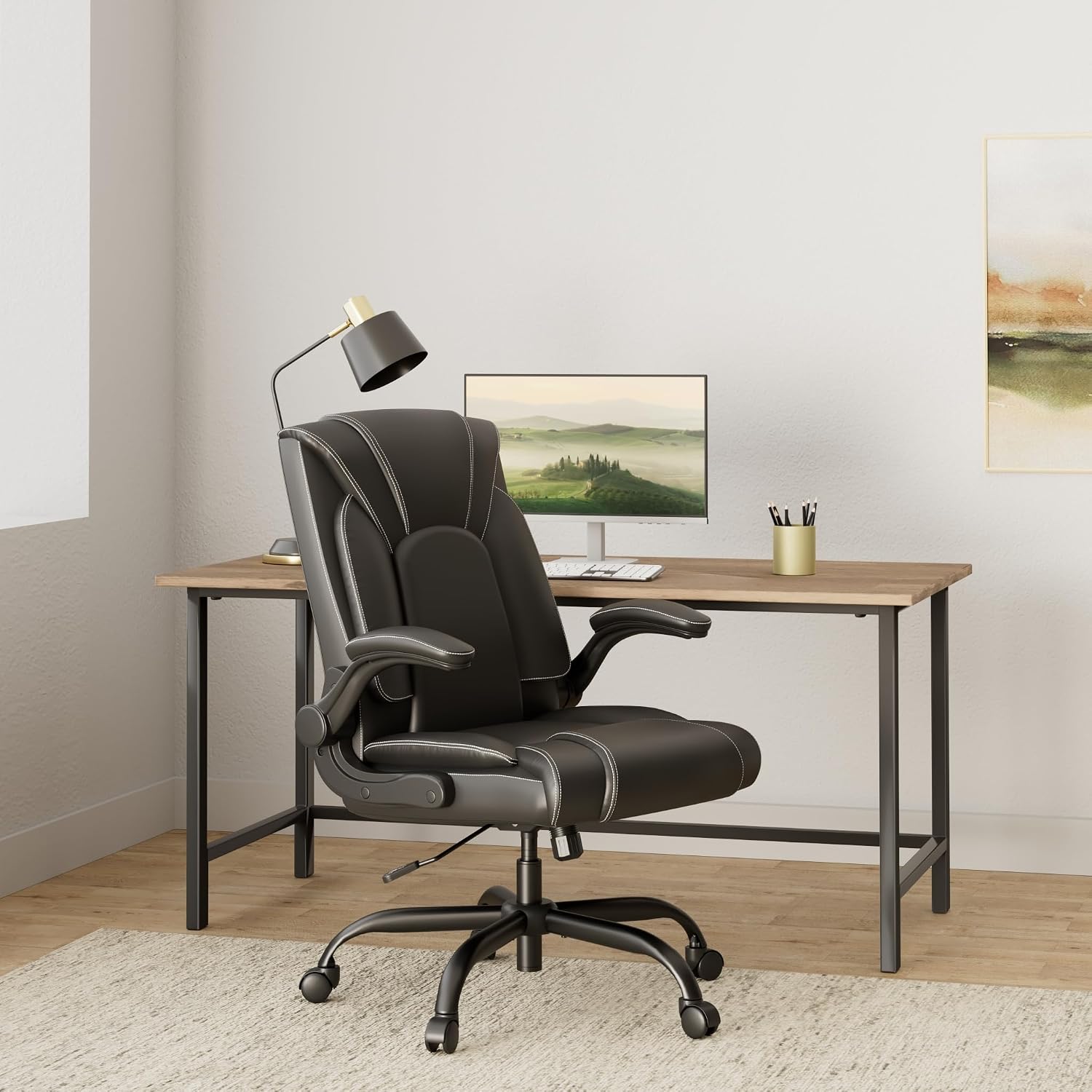 Detalle 2 de Executive Office Chair with Flip-Up Arms