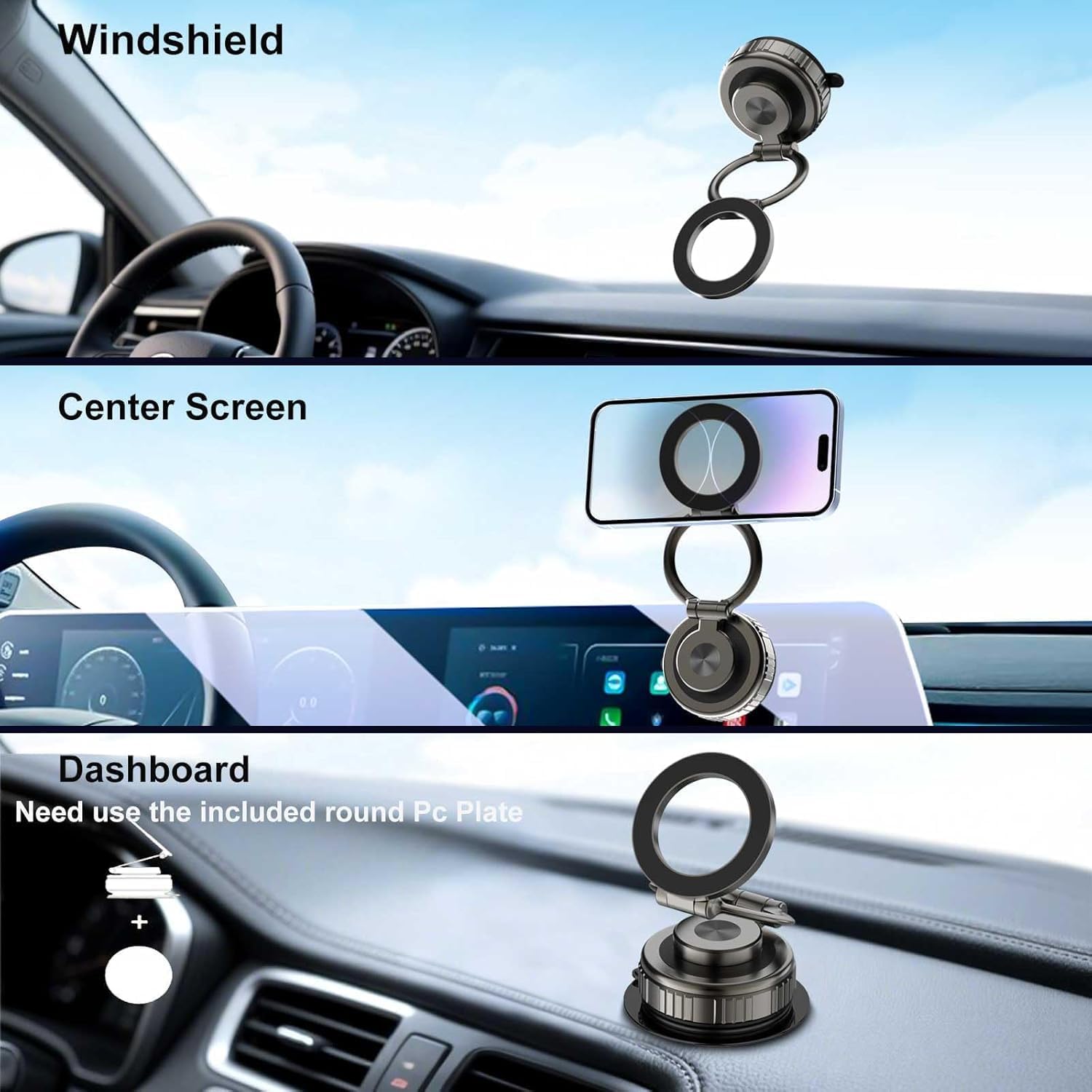 Detalle 2 de Kairiyard Upgraded Magnetische Handyhalterung 360°