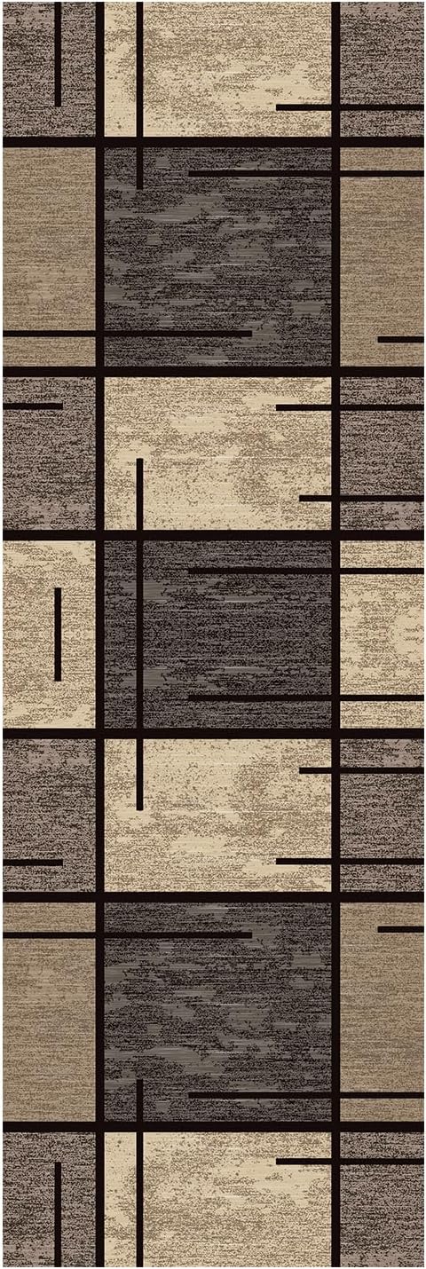 Detalle 2 de WTHYGB Teppichläufer für Flur & Küche, 60 x 180 cm, beige – rutschfest und waschbar