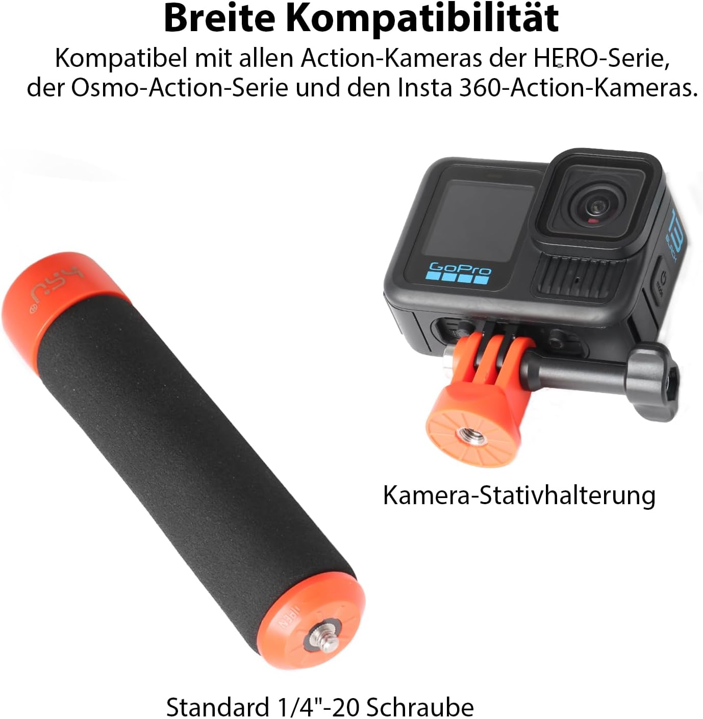Detalle 2 de HSU Schwimmender Handgriff für Action-Kameras