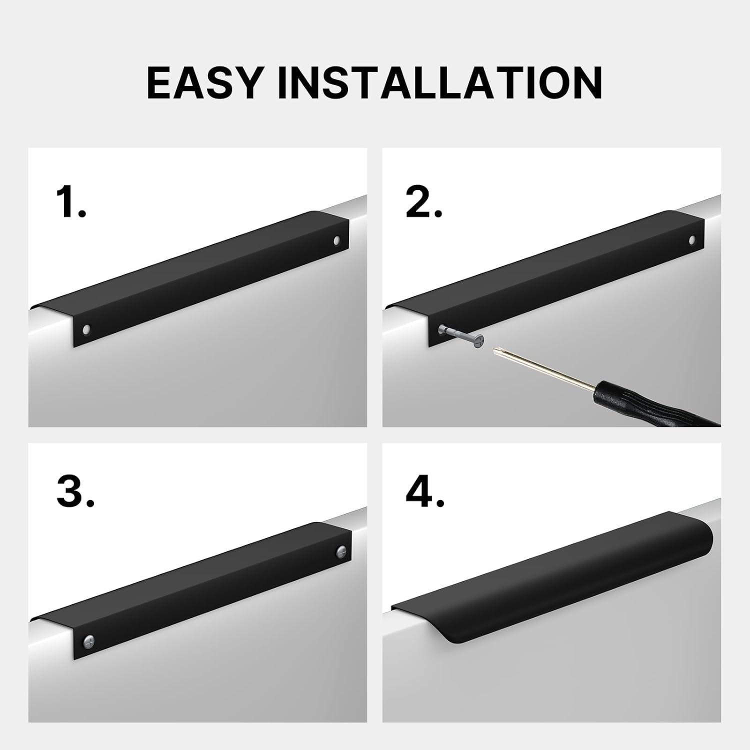 Thumbnail 4 de Goldenwarm Cabinet Edge Pulls, 3-Inch