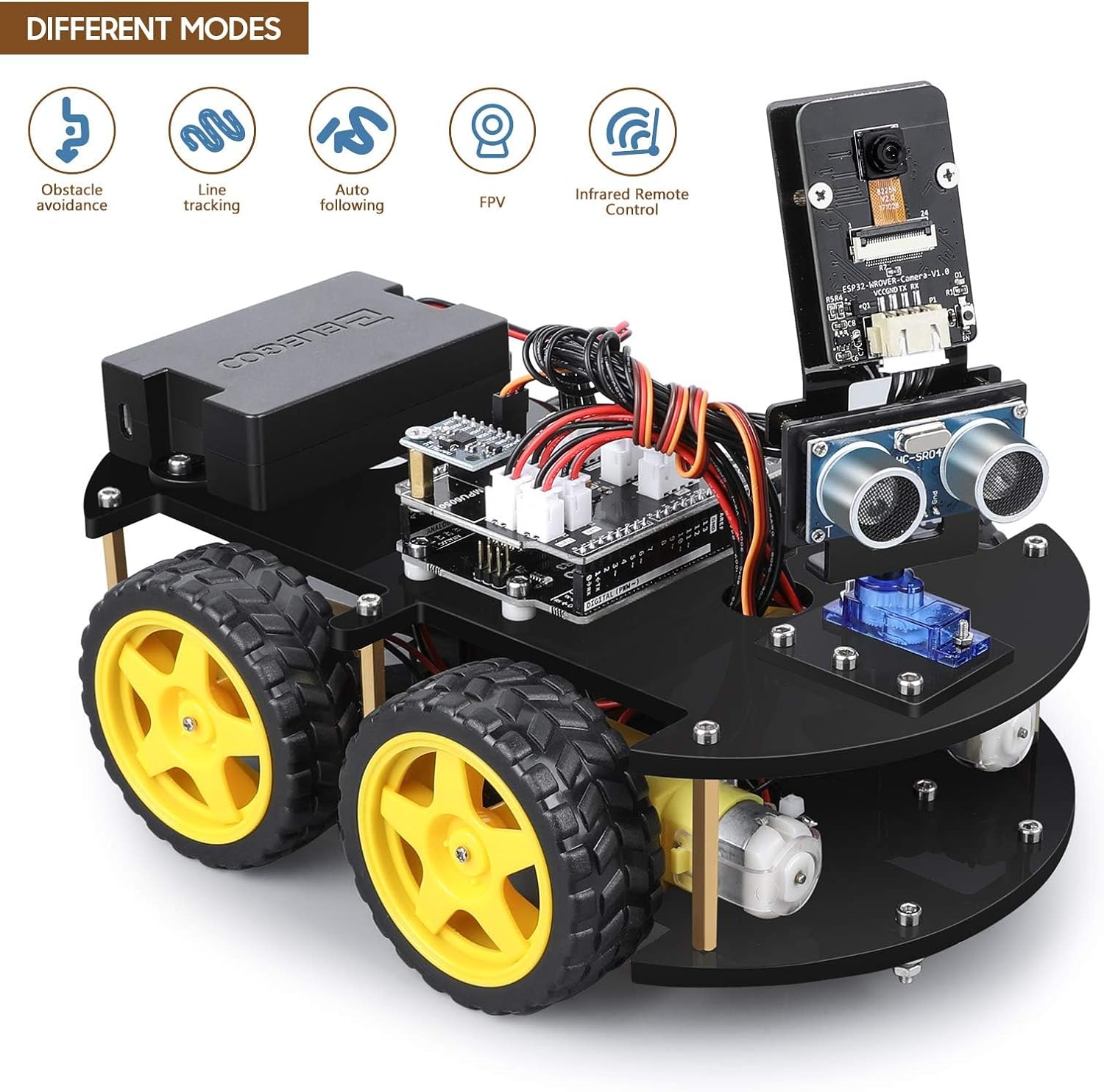 Thumbnail 5 de ELEGOO UNO R3 Smart Robot Car Kit V4 for Kids 🤖