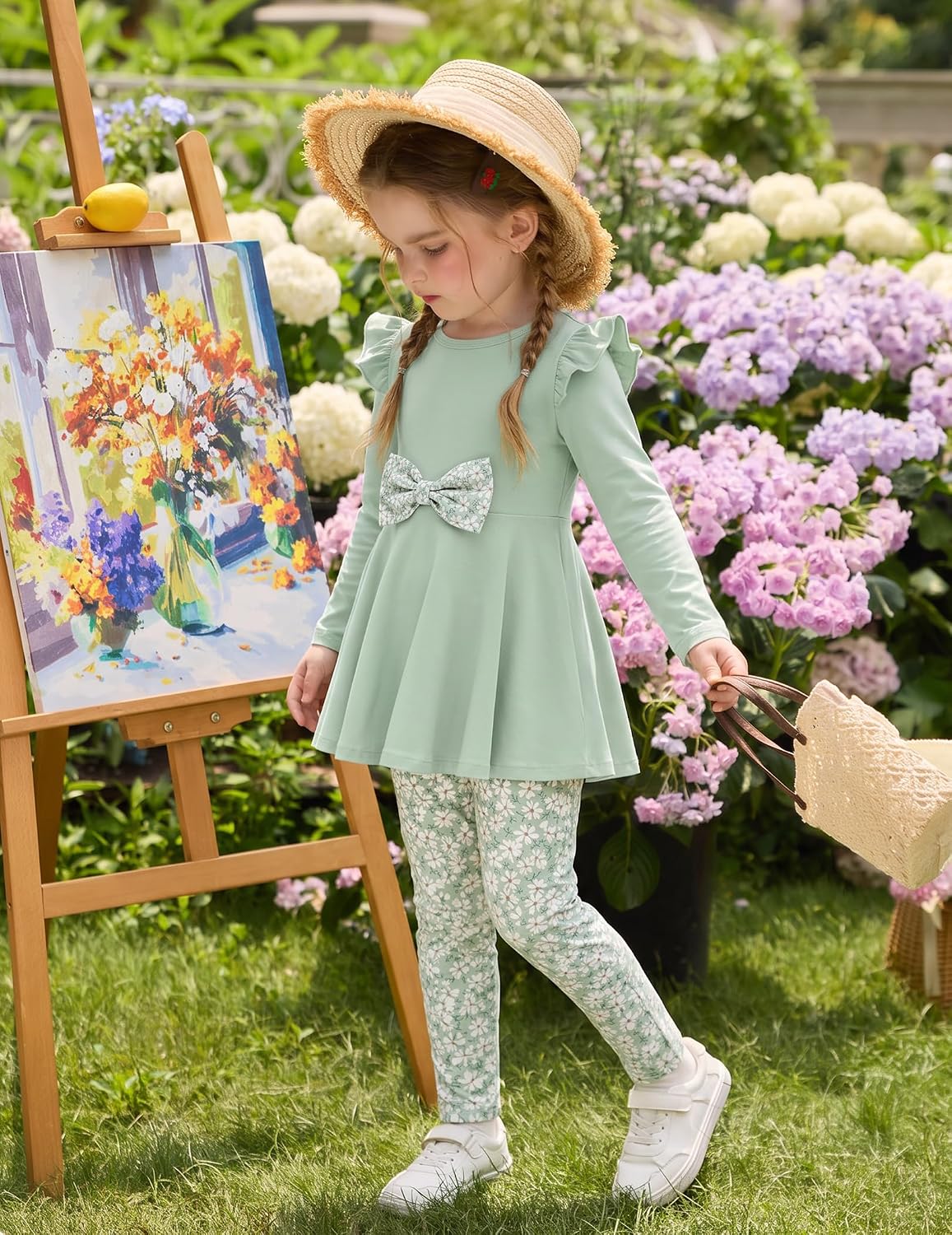 Detalle 2 de Arshiner Girls' Two-Piece Outfit Set
