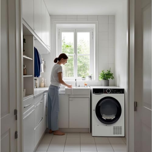 Detalle de Essentiel B ESLHP10-3b, sèche-linge pompe à chaleur 10 kg anti-froissage