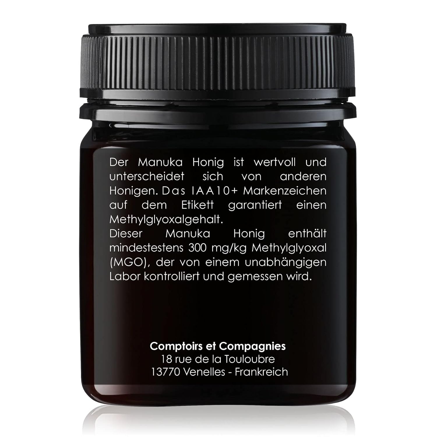 Detalle de Comptoirs et Compagnies Manuka Honig MGO 300 IAA10+ – 250 g aus Neuseeland