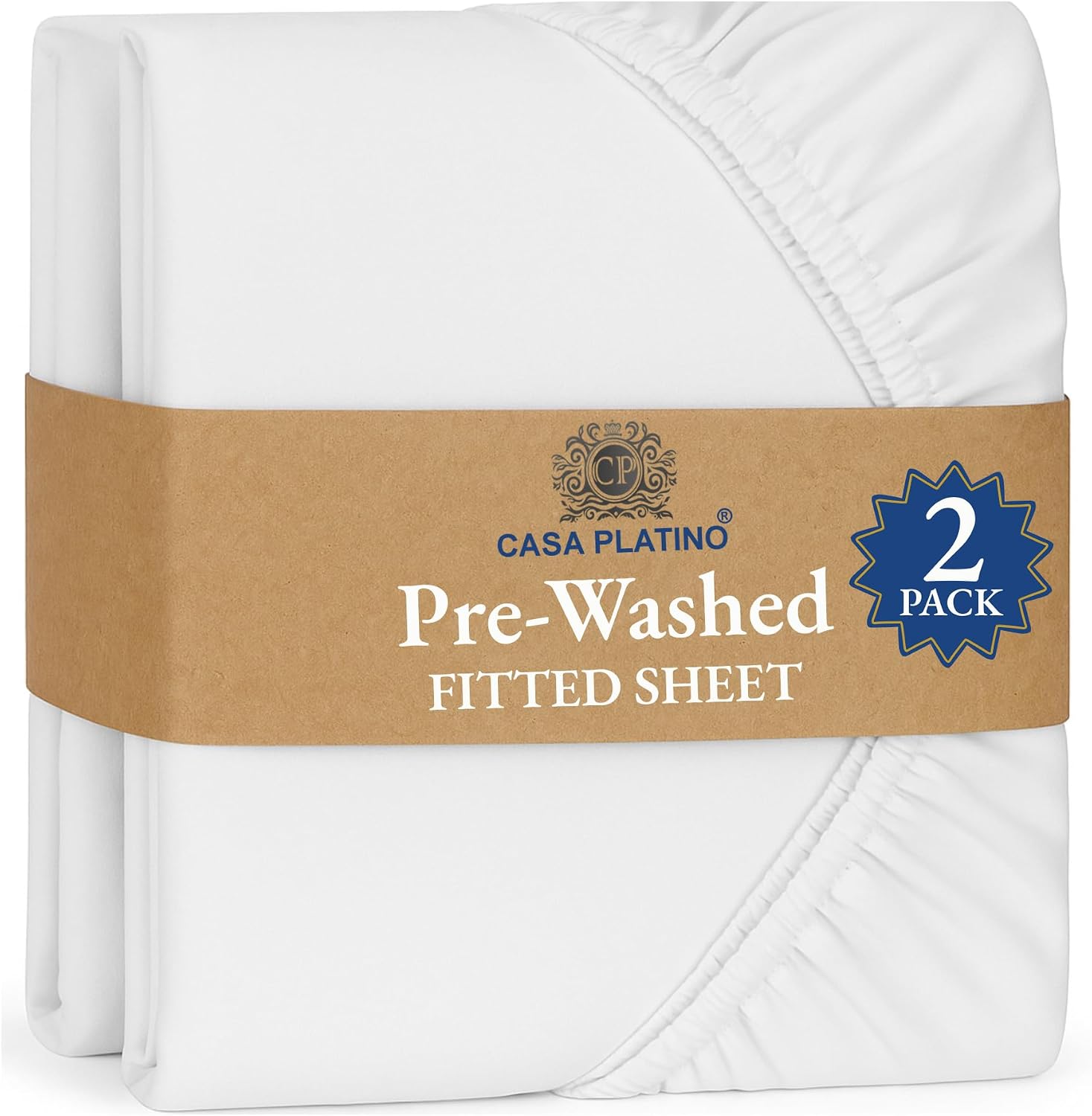 Detalle de Casa Platino Small Double Fitted Sheet 14in