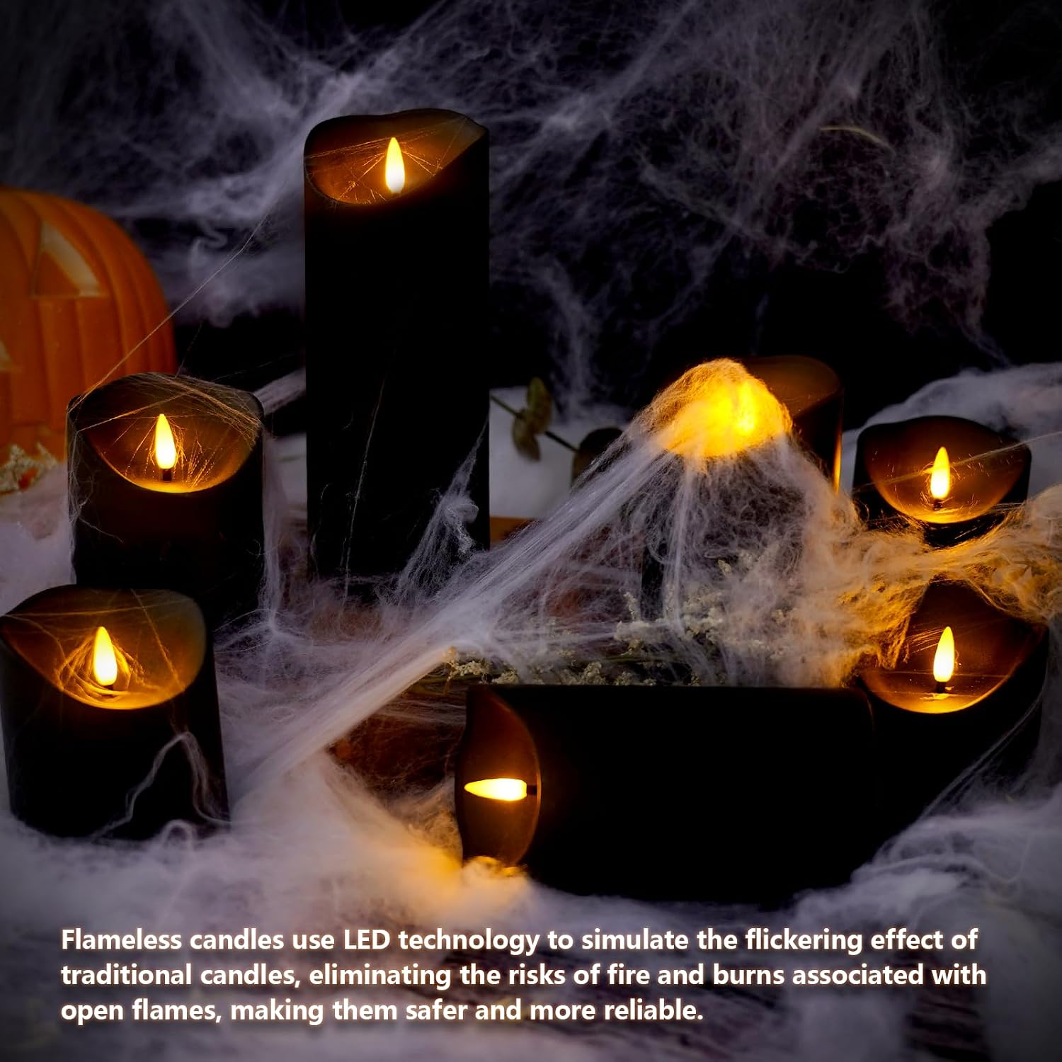 Detalle 2 de Nimiko Flameless Candles, 9-Piece Set