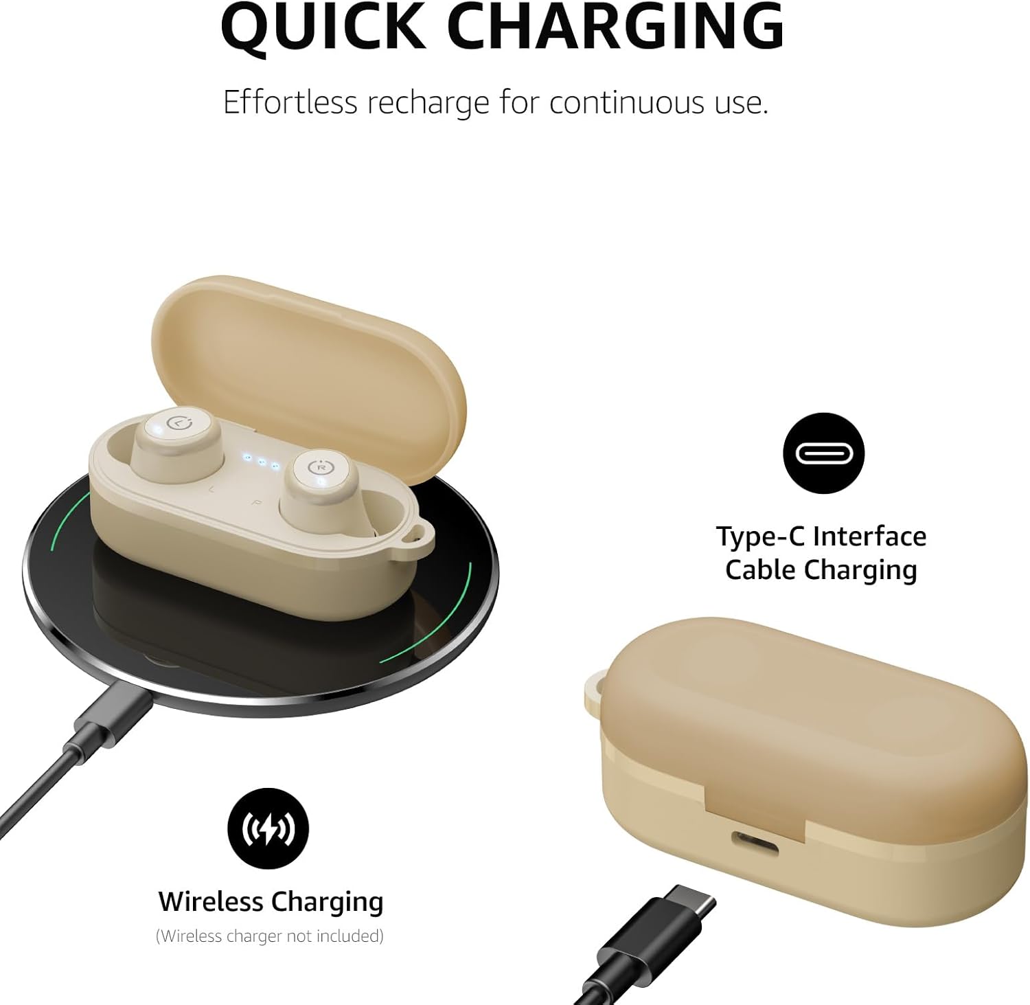 Thumbnail 6 de TOZO T10 – Écouteurs Bluetooth sans fil intra-auriculaires (Bluetooth 5.3, autonomie jusqu’à 55 h, IPX8)