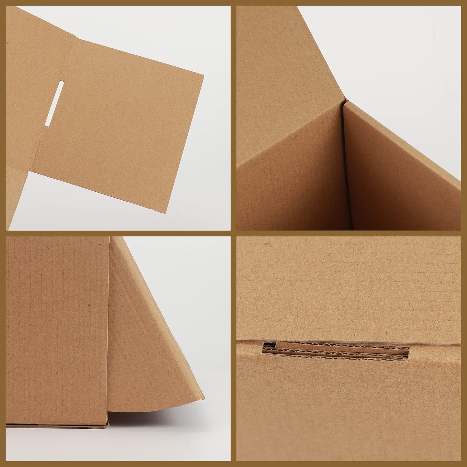 Thumbnail 6 de EYMPEU Shipping Cardboard Boxes 10x7x5 inch (25.4x17.8x12.7cm) - 20 Pack, Brown Kraft Corrugated Mailing Boxes