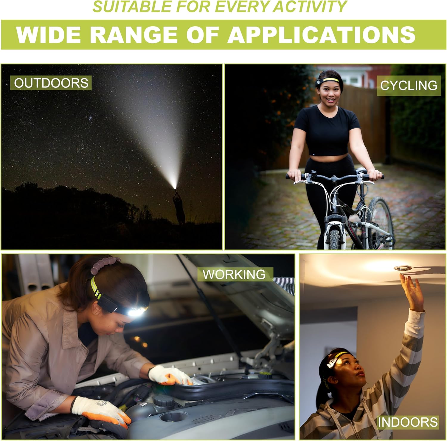 Thumbnail 5 de Rechargeable LED head torch with 230° beam