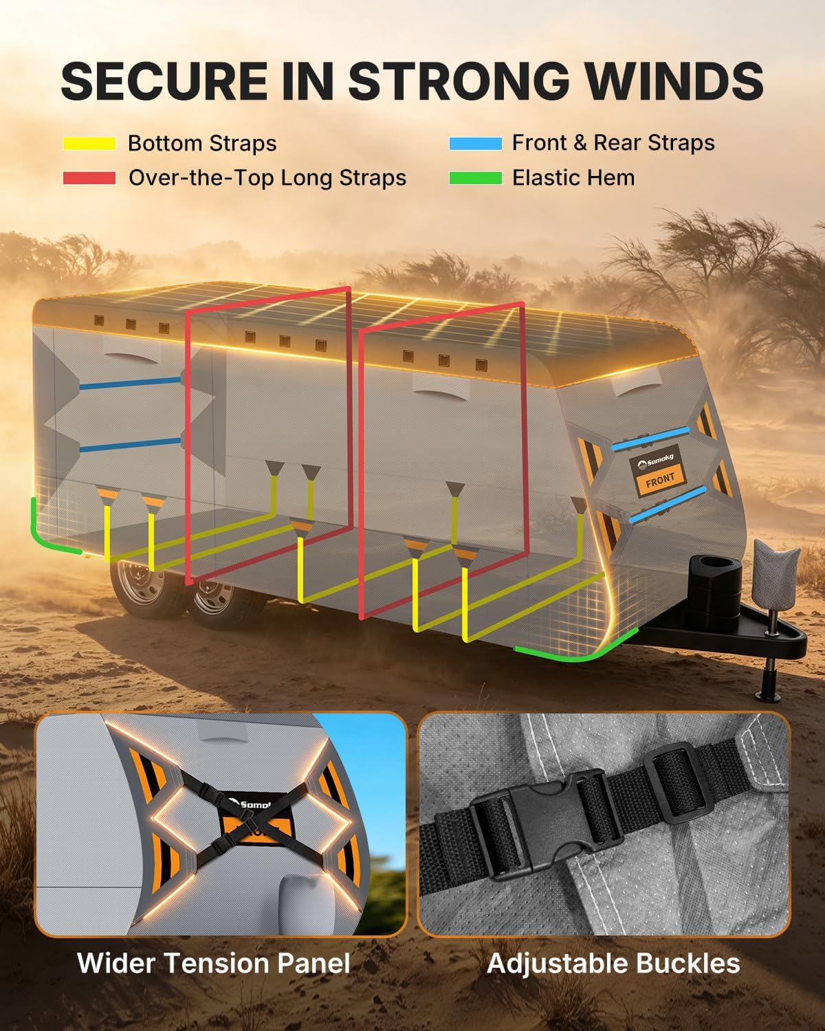 Detalle de Somokg RV Cover 30–33 ft