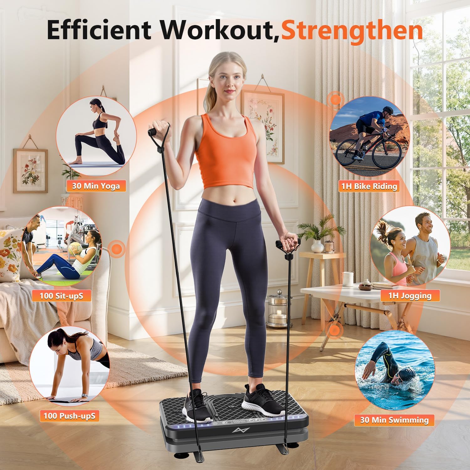Detalle 2 de AXV Vibration Plate 120-Speed Full Body Shaker