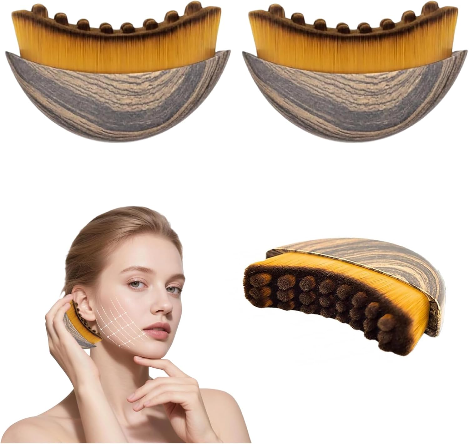 Detalle de 2 PCS Lymphatic Drainage Face Brush