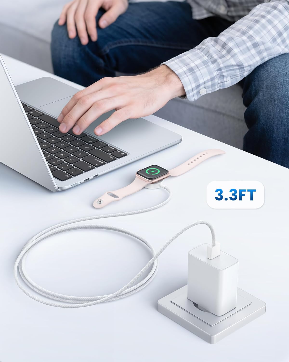 Thumbnail 5 de Upgraded Apple Watch Charger Cable (Magnetic Wireless) for Series 11–1, SE and Ultra models